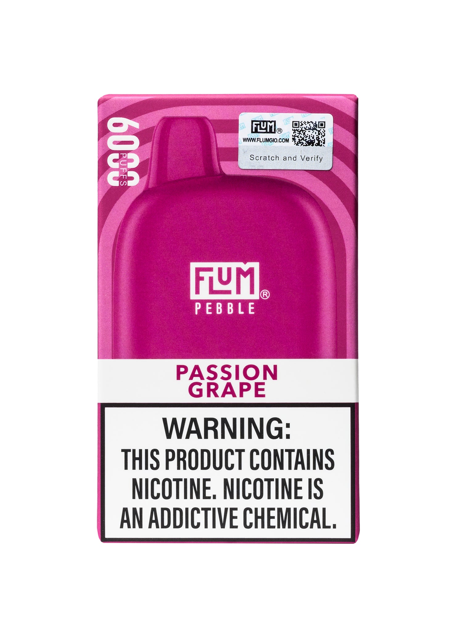 Flum Pebble 6000 Passion Grape | GetPop Flum Pebble 6000 Passion Grape | GetPop