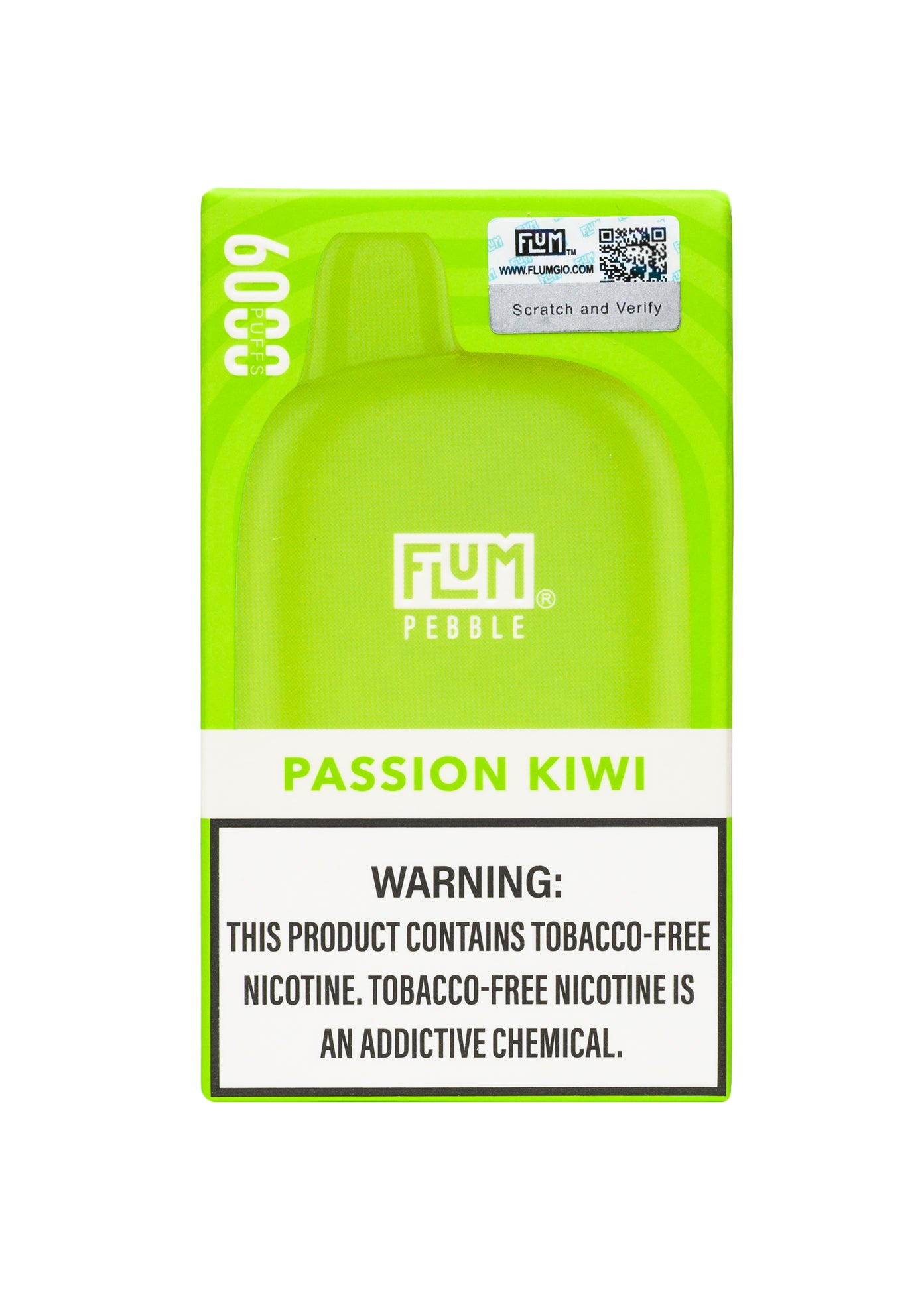 Flum Pebble 6000 Passion Kiwi | GetPop Flum Pebble 6000 Passion Kiwi | GetPop