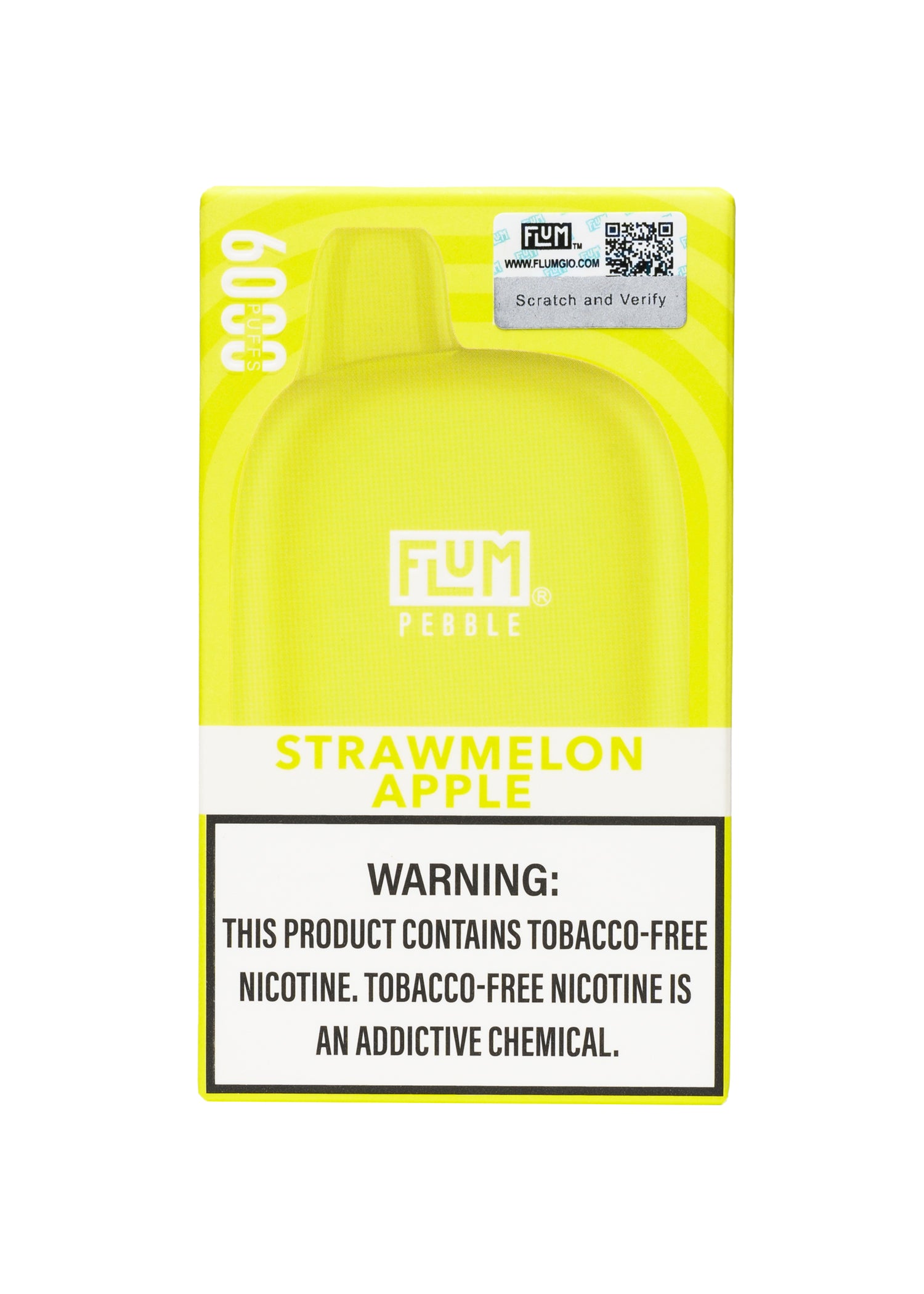 Flum Pebble 6000 Strawmelon Apple