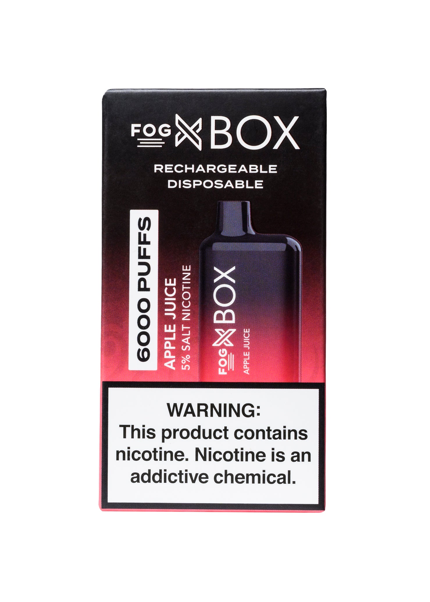 Fog X Box 6000 Apple Juice