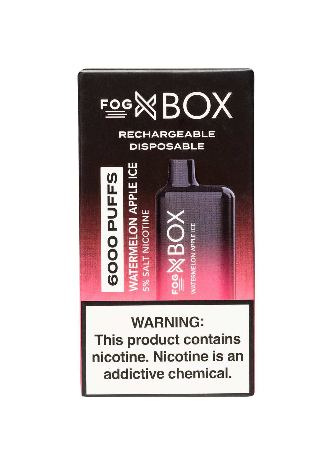 Fog X Box 6000 Watermelon Apple Ice