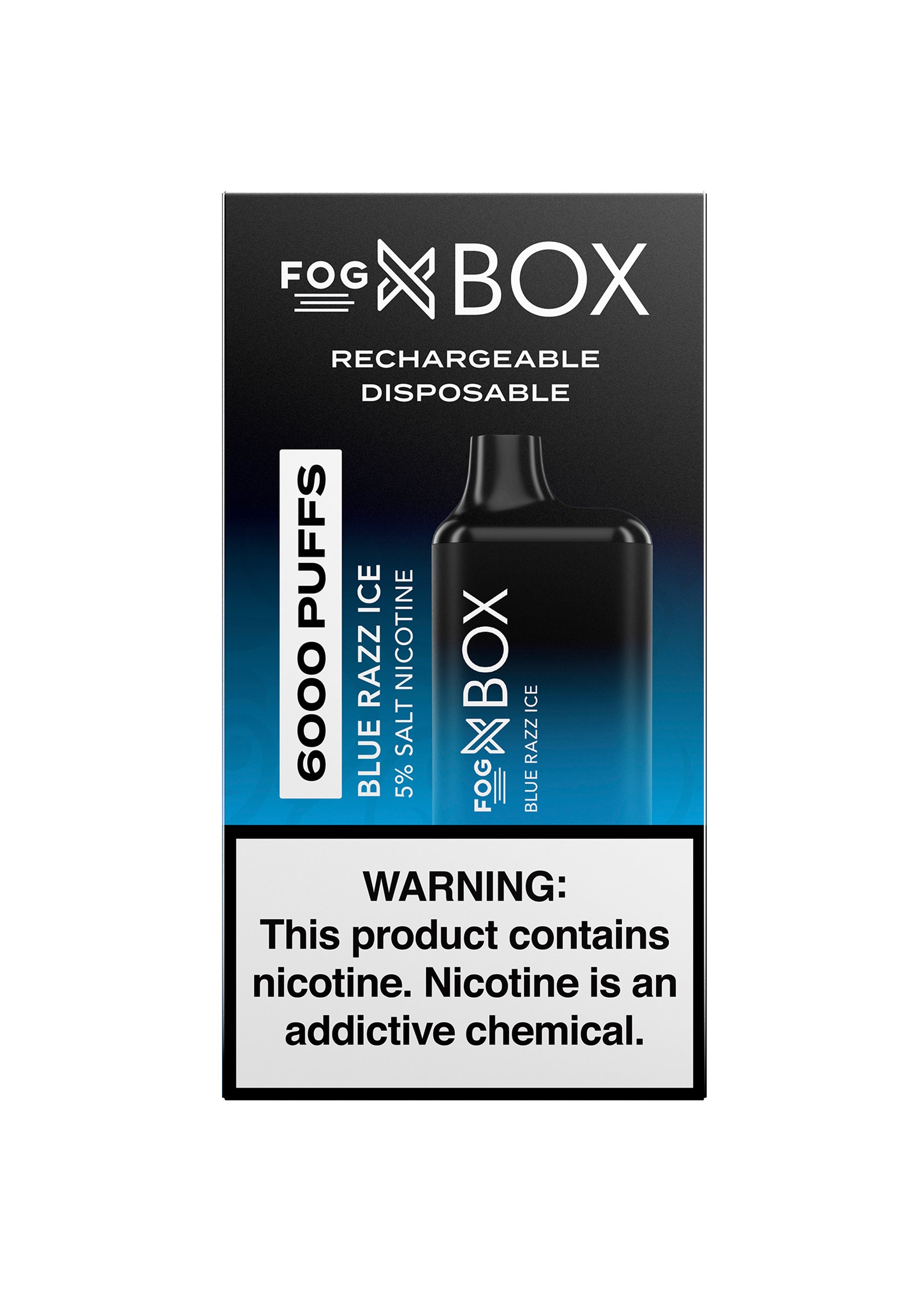 Fog X Box 6000 Blue Razz Ice