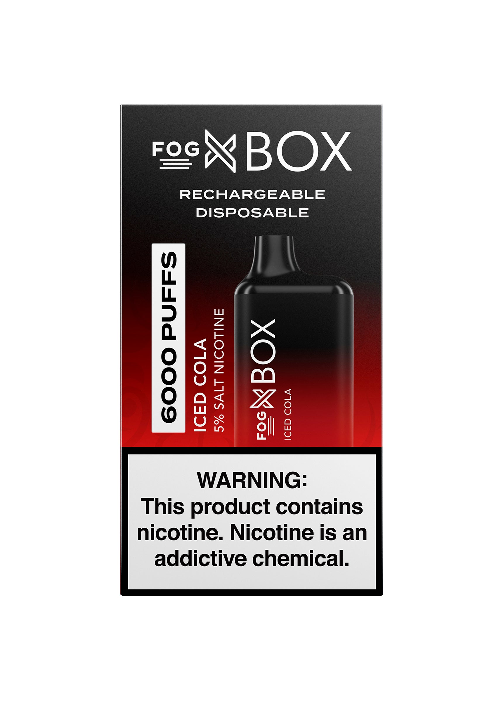 Fog X Box 6000 Iced Cola