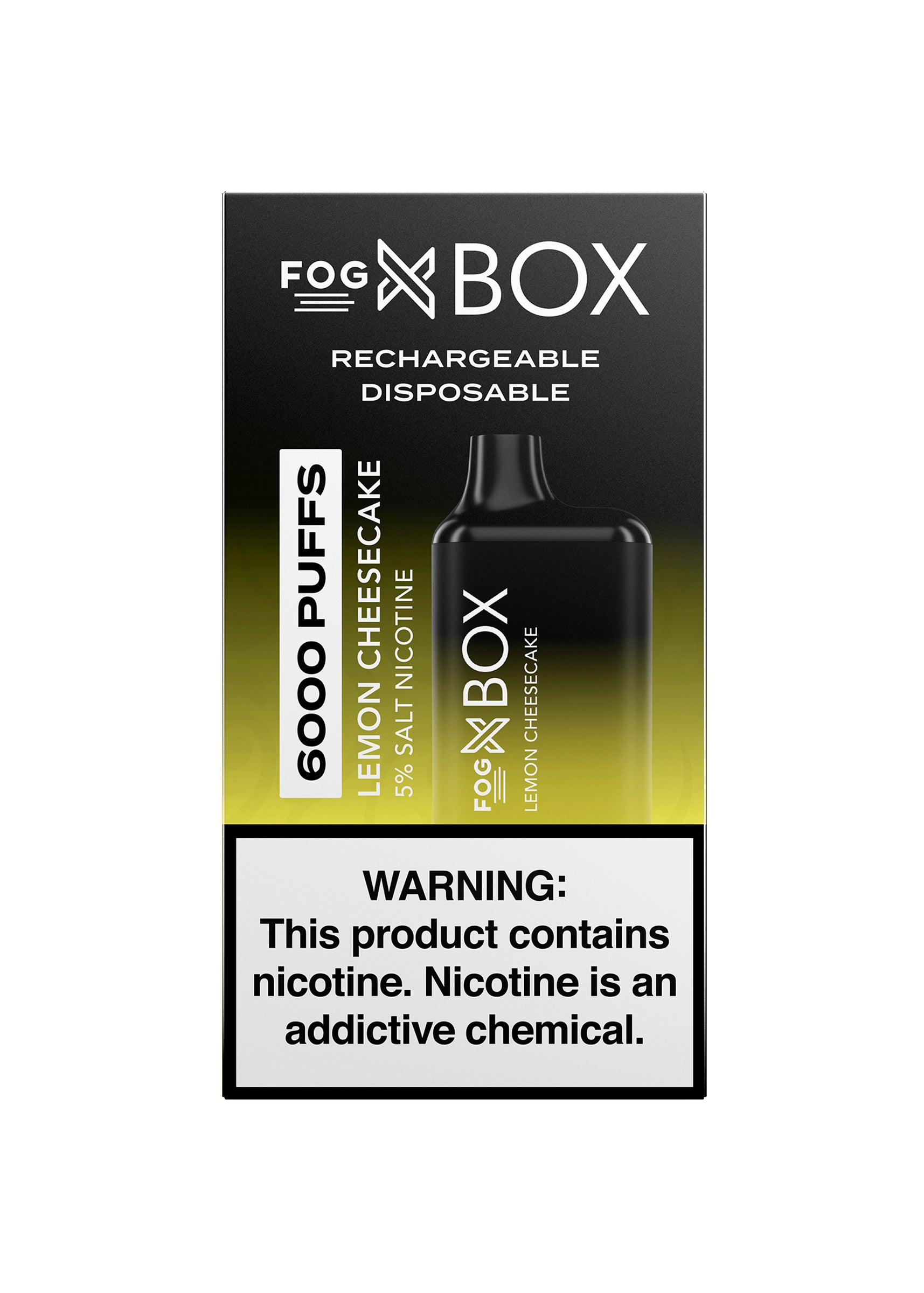 Fog X Box 6000 Lemon Cheesecake