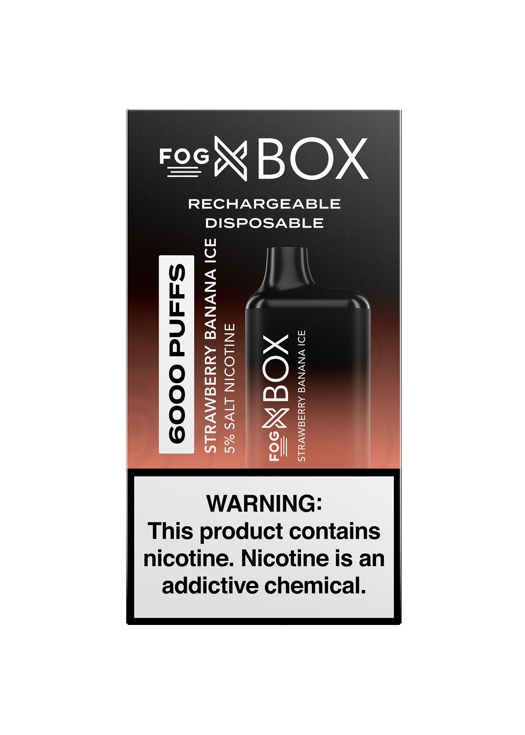 Fog X Box 6000 Strawberry Banana Ice