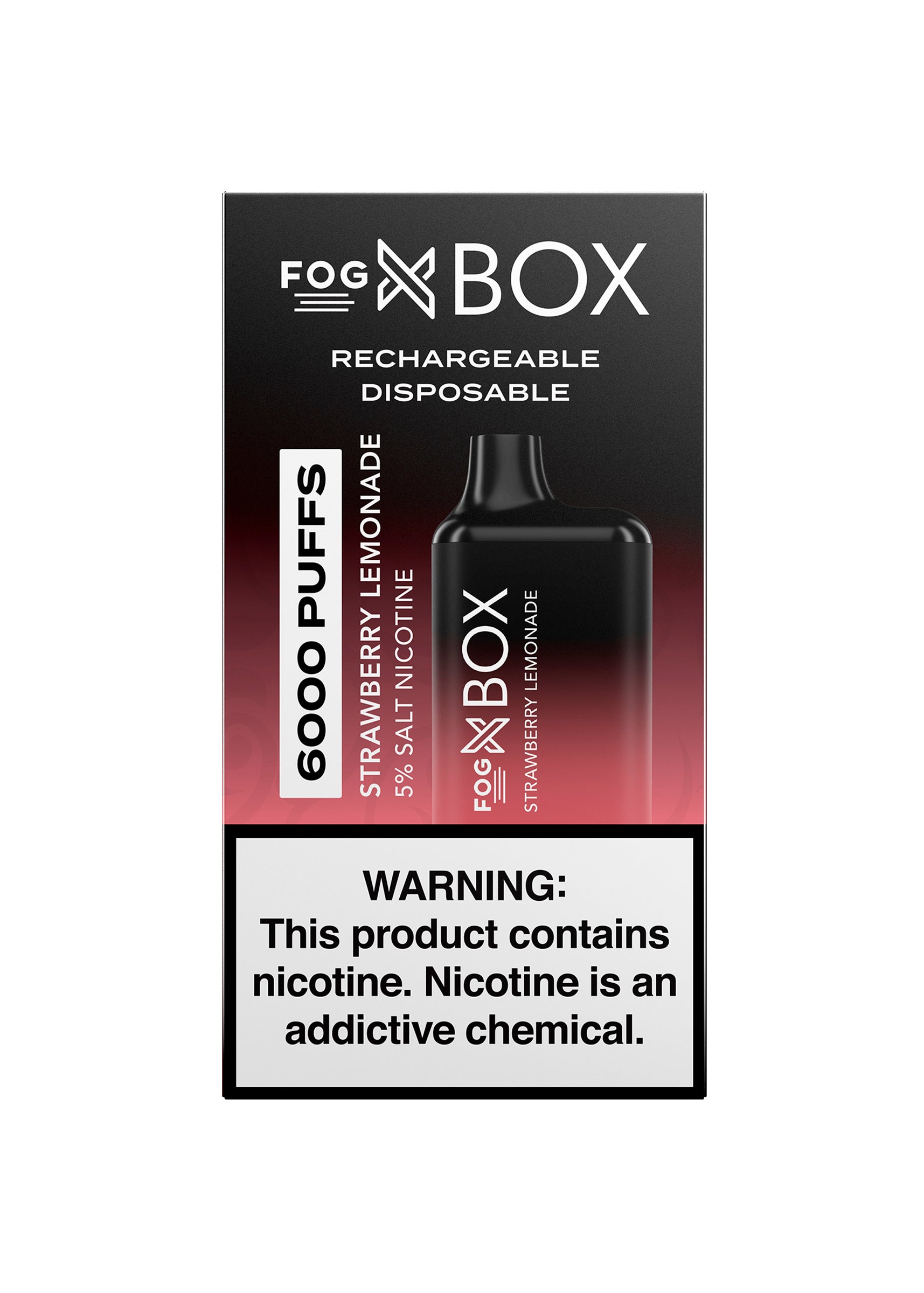 Fog X Box 6000 Strawberry Lemonade