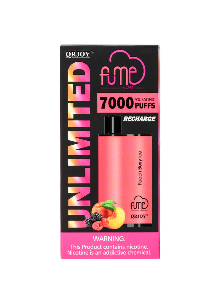 Fume Unlimited 7000 Peach Berry Ice | GetPop