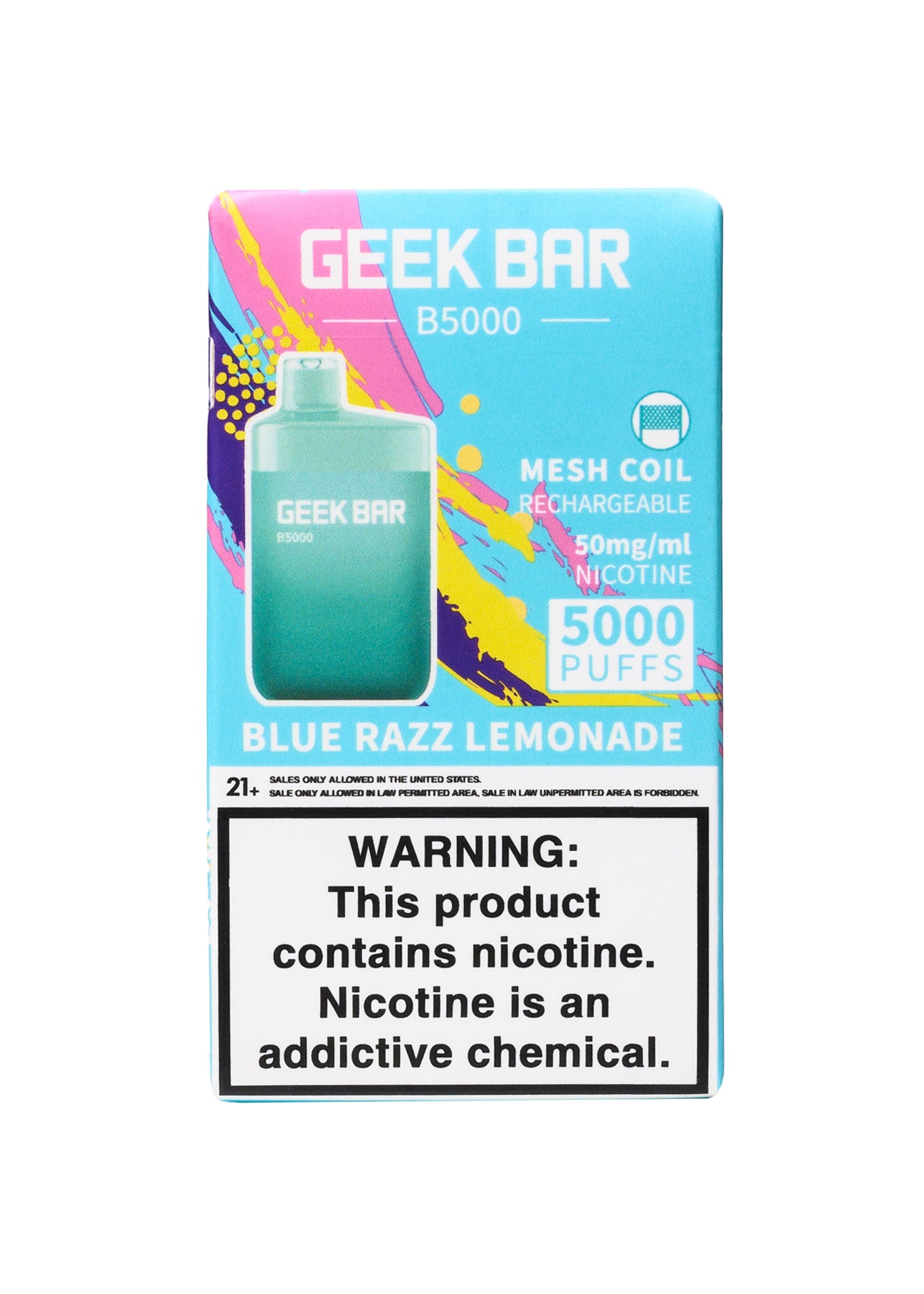 Geek Bar B5000 Blue Razz Lemonade | GetPop Geek Bar B5000 Blue Razz Lemonade | GetPop