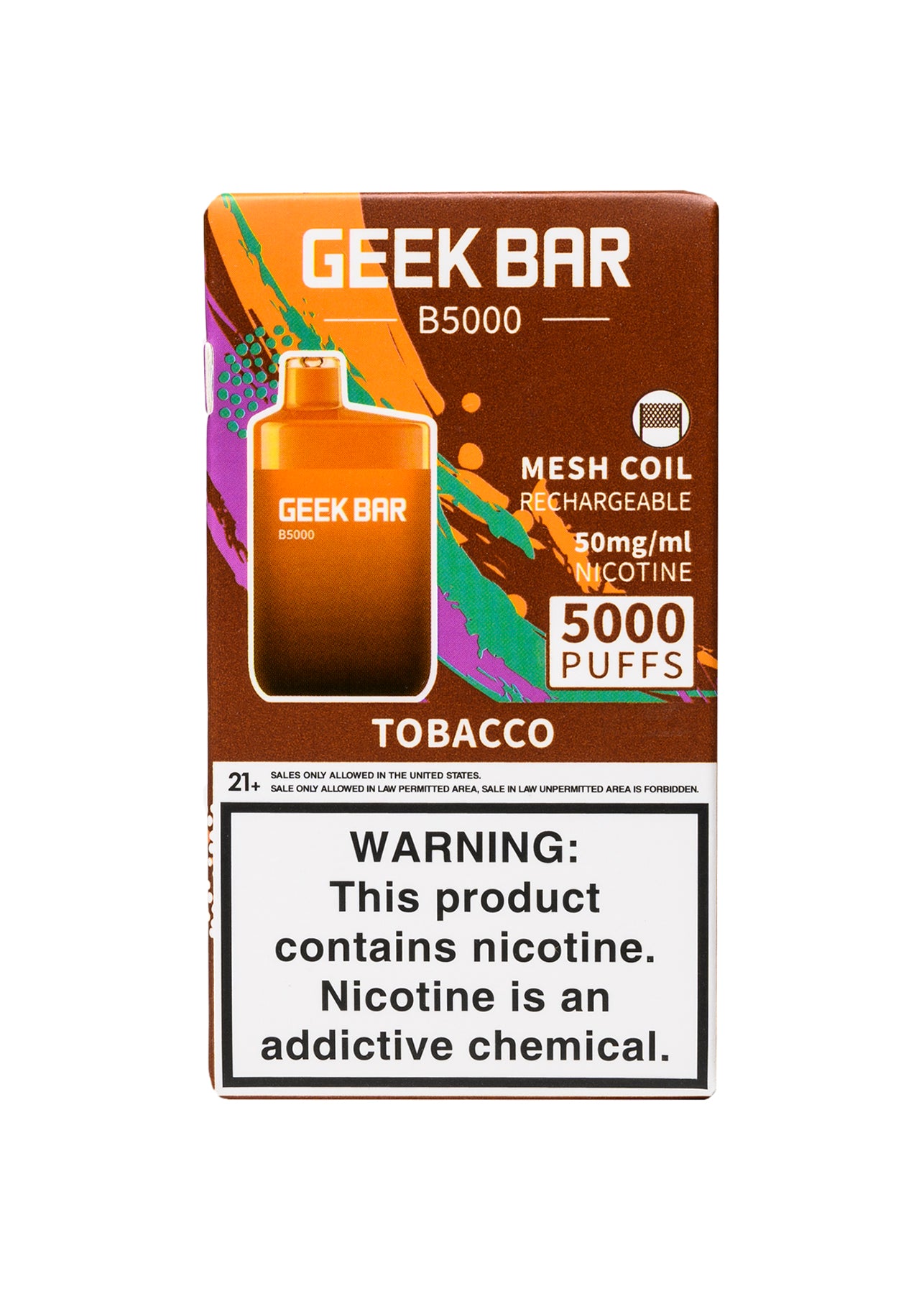 Geek Bar B5000 Tobacco