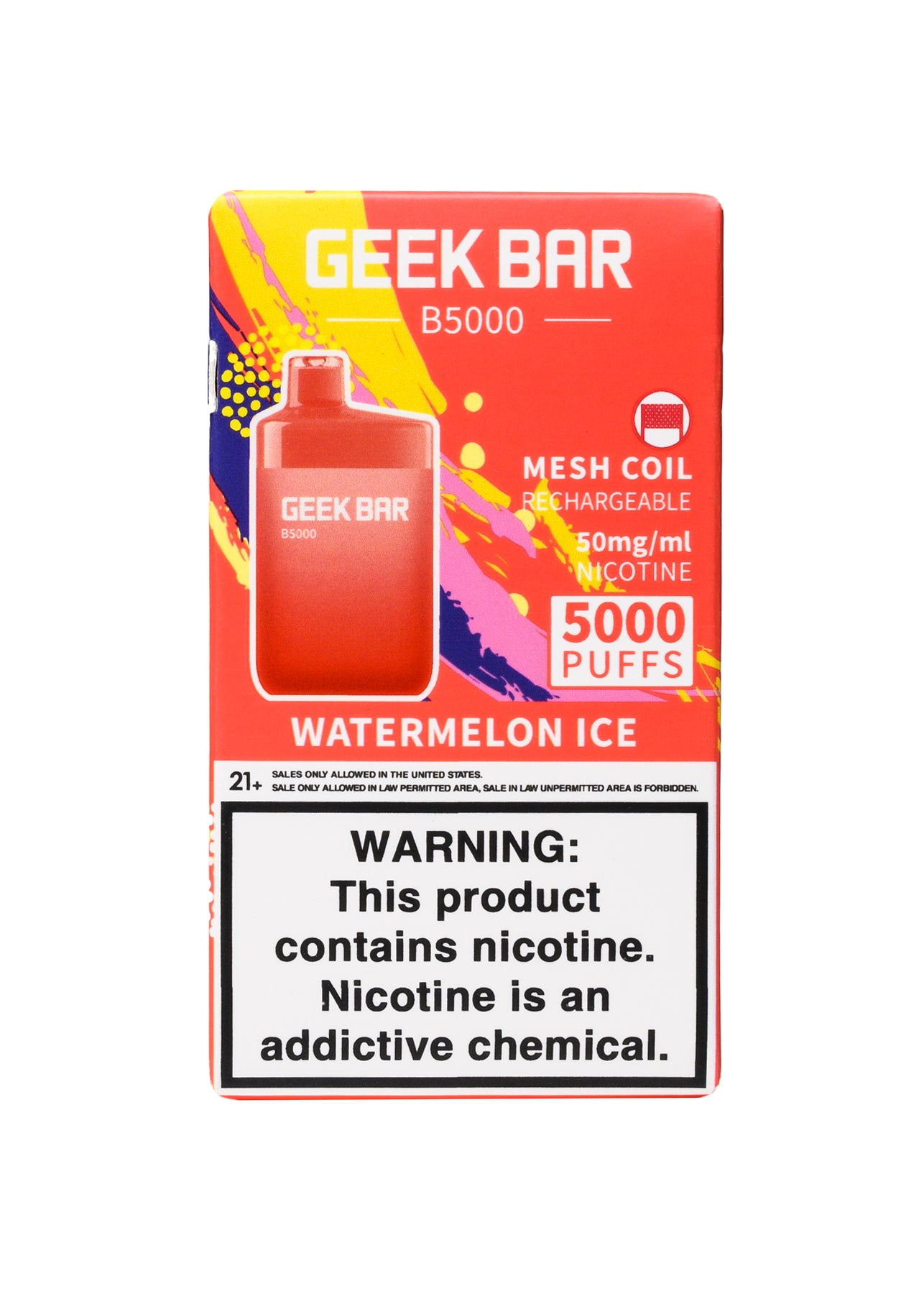 Geek Bar B5000 Watermelon Ice | GetPop Geek Bar B5000 Watermelon Ice | GetPop