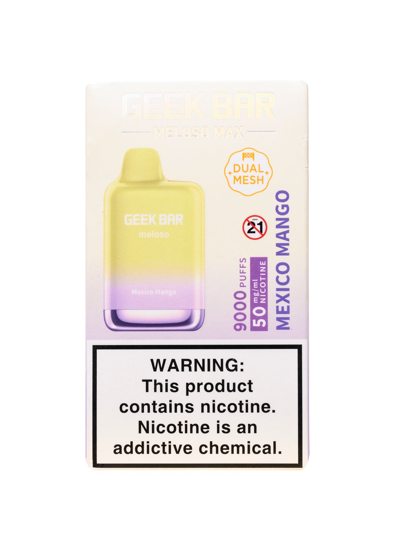Geek Bar Meloso Max 9000 Mexico Mango | GetPop Geek Bar Meloso Max 9000 Mexico Mango | GetPop