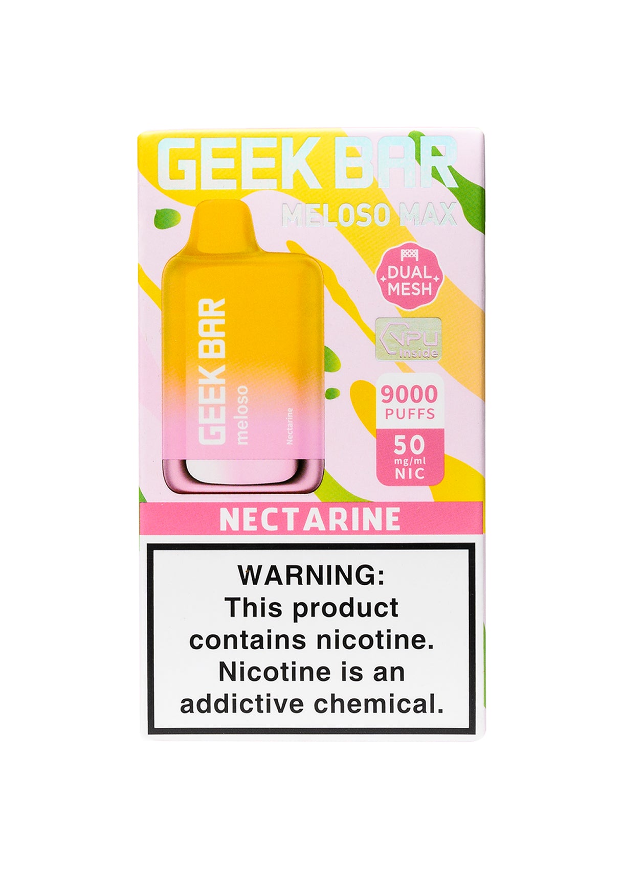 Geek Bar Meloso Max 9000 Nectarine | GetPop