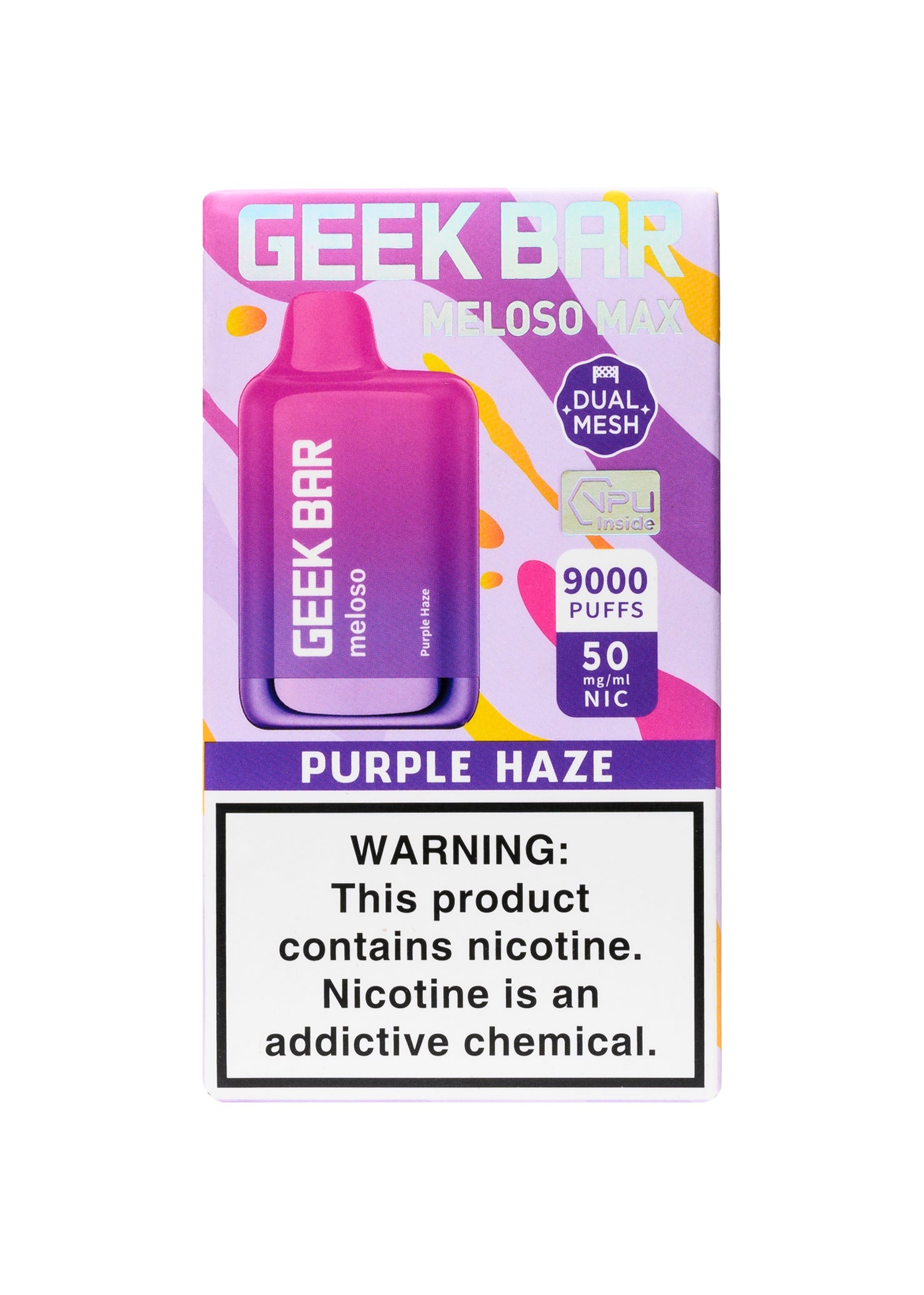 Geek Bar Meloso Max 9000 Purple Haze | GetPop Geek Bar Meloso Max 9000 Purple Haze | GetPop