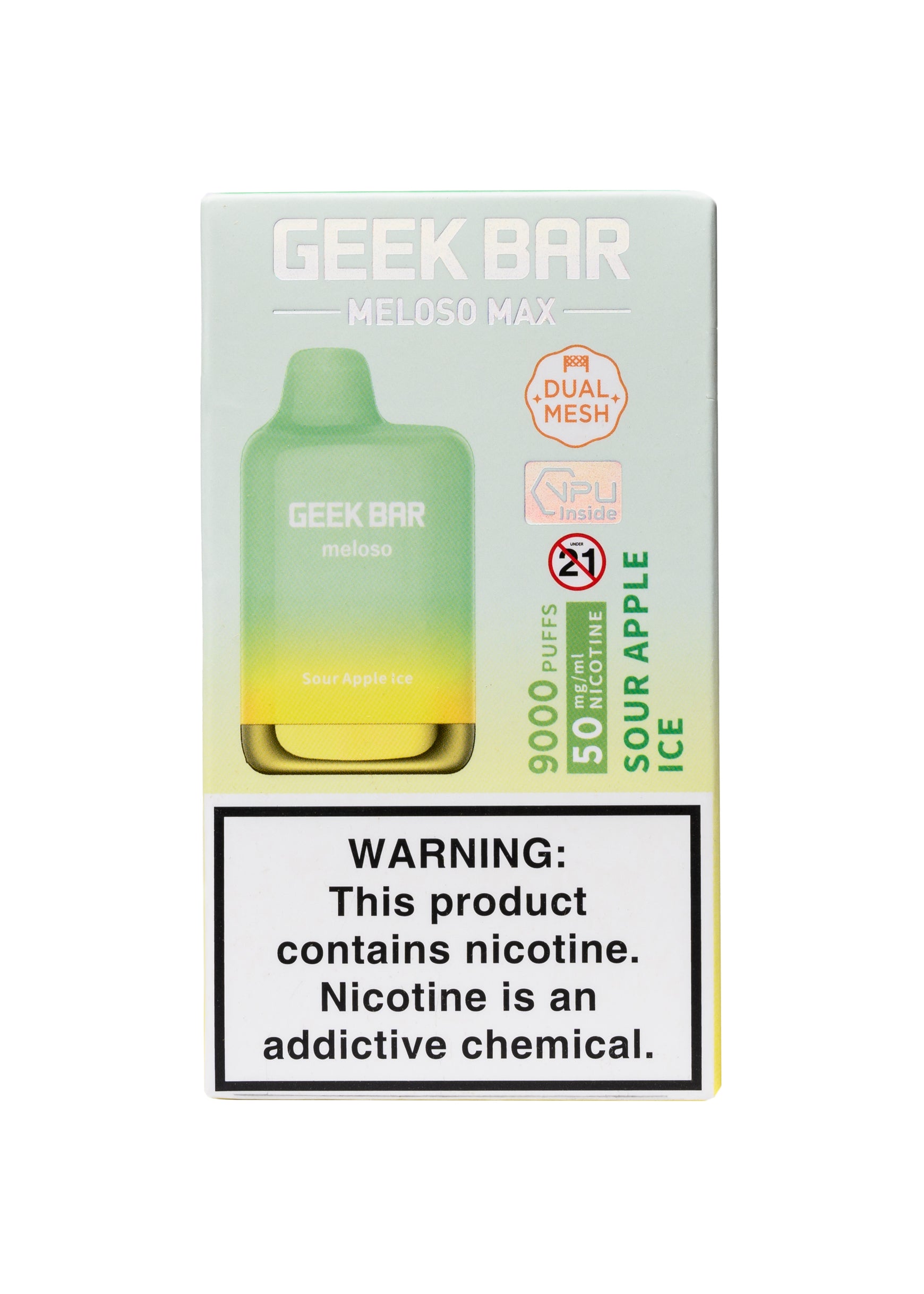 Geek Bar Meloso Max 9000 Sour Apple Ice