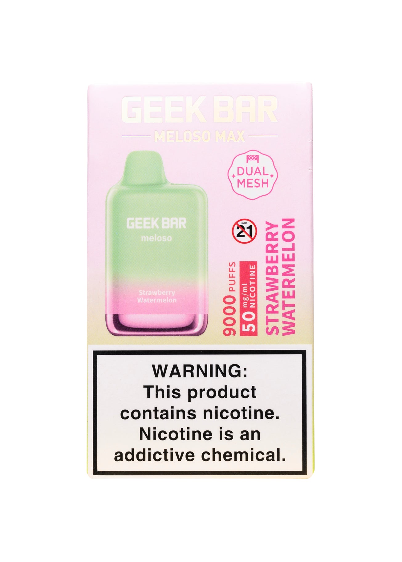 Geek Bar Meloso Max 9000 Strawberry Watermelon | GetPop