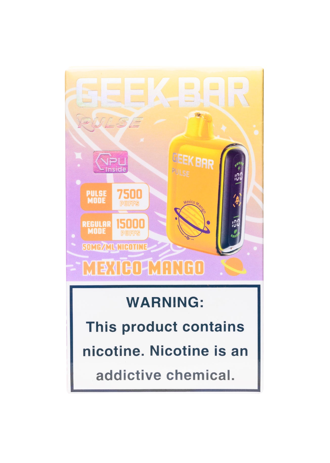 Geek Bar Pulse 15000 Mexico Mango | GetPop Geek Bar Pulse 15000 Mexico Mango | GetPop
