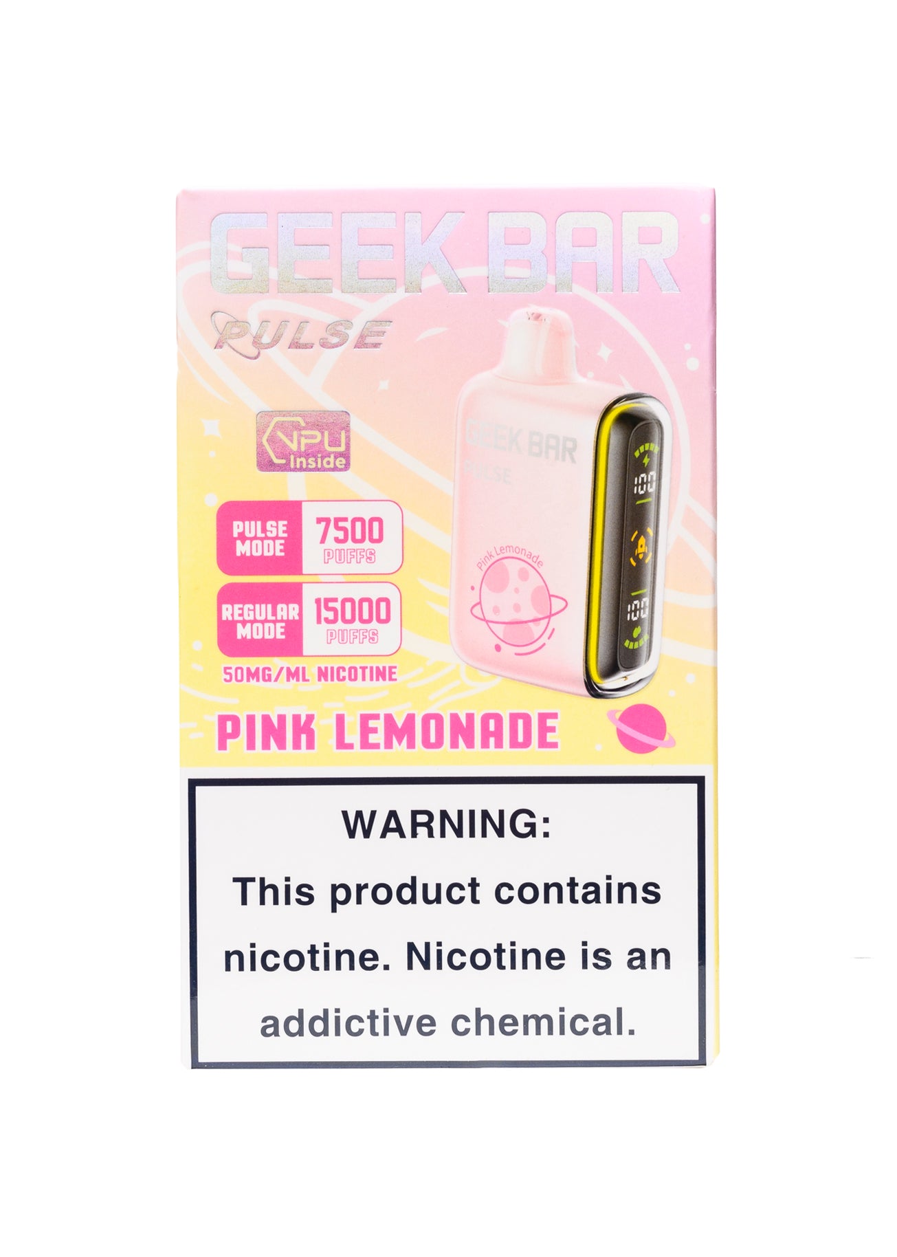 Geek Bar Pulse 15000 Pink Lemonade | GetPop Geek Bar Pulse 15000 Pink Lemonade | GetPop