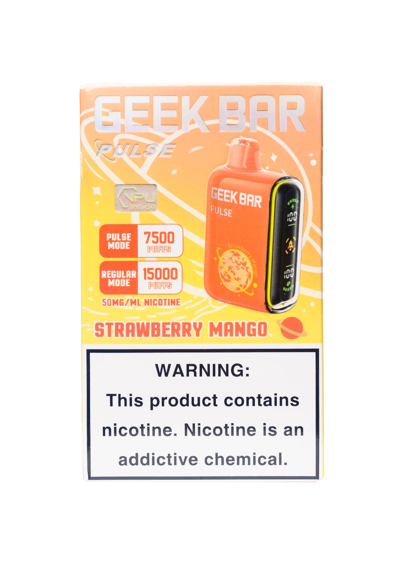 Geek Bar Pulse 15000 Strawberry Mango | GetPop Geek Bar Pulse 15000 Strawberry Mango | GetPop