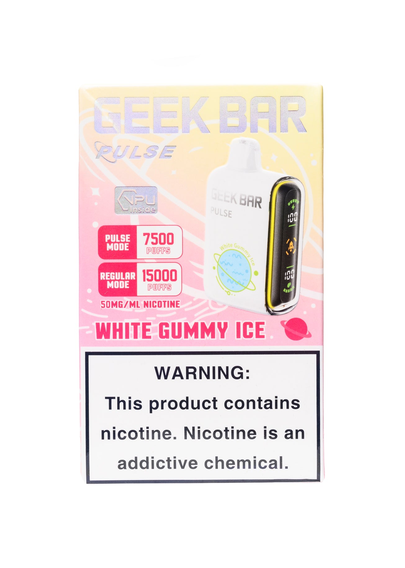 Geek Bar Pulse 15000 White Gummy Ice