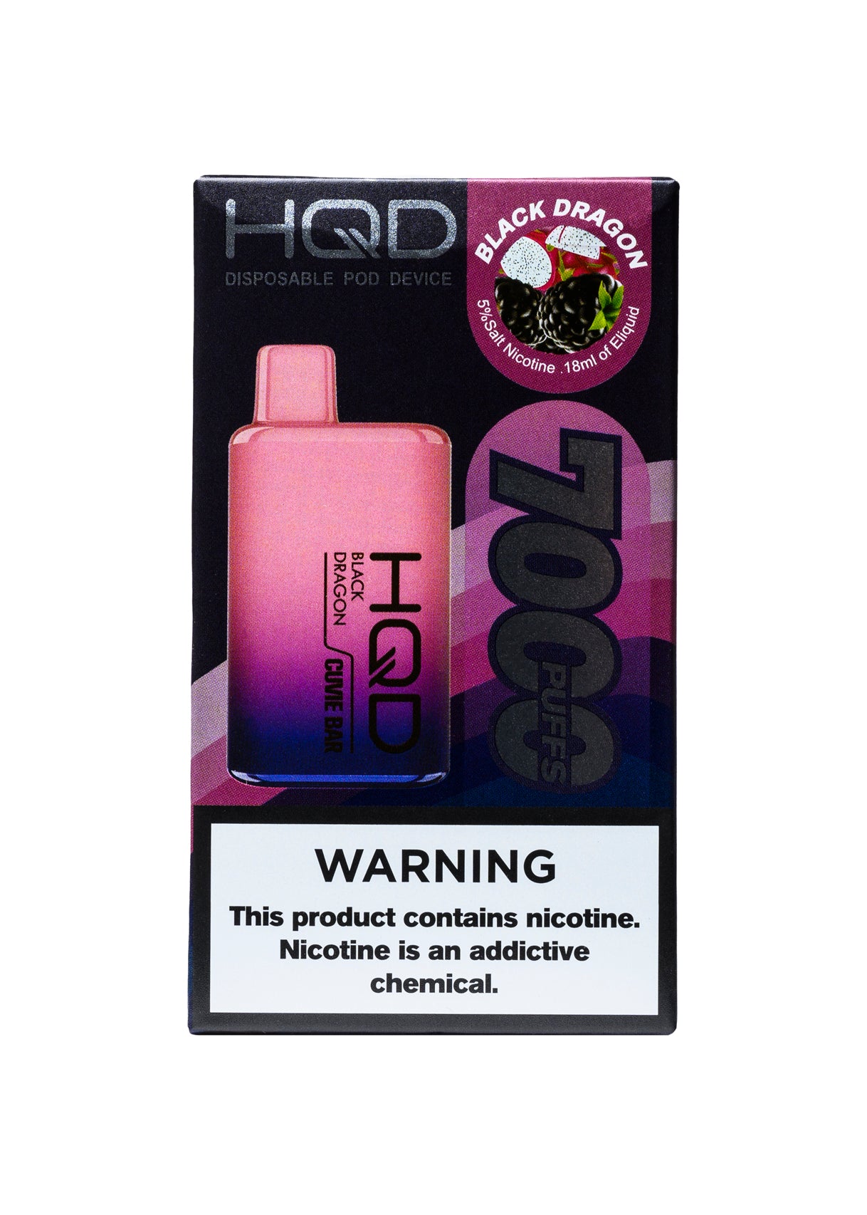 HQD Cuvie Bar 7000 Black Dragon | GetPop HQD Cuvie Bar 7000 Black Dragon | GetPop