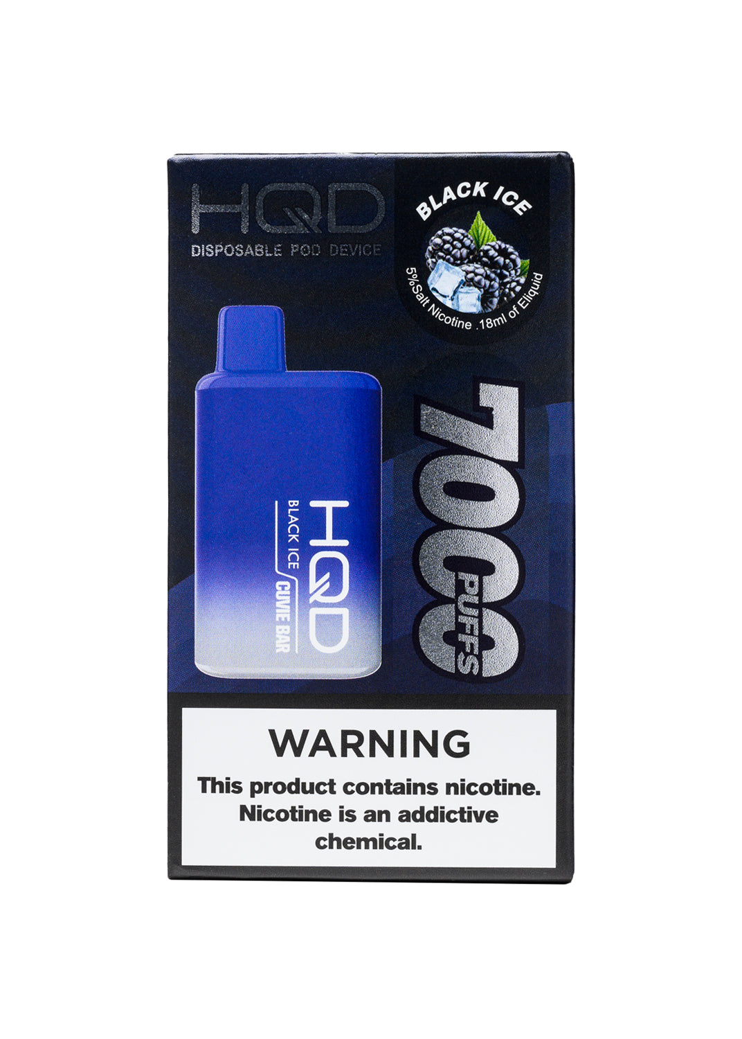 HQD Cuvie Bar 7000 Black Ice