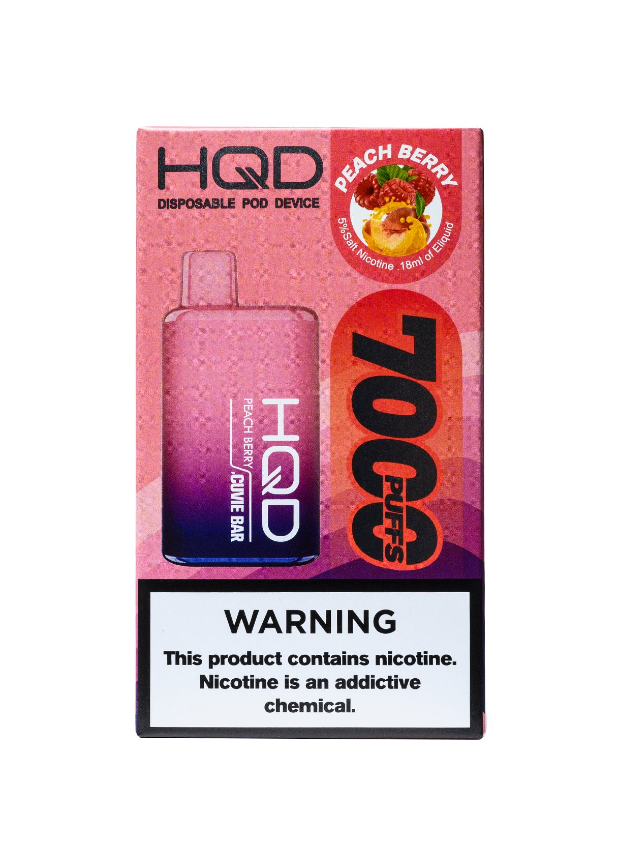 HQD Cuvie Bar 7000 Peach Berry