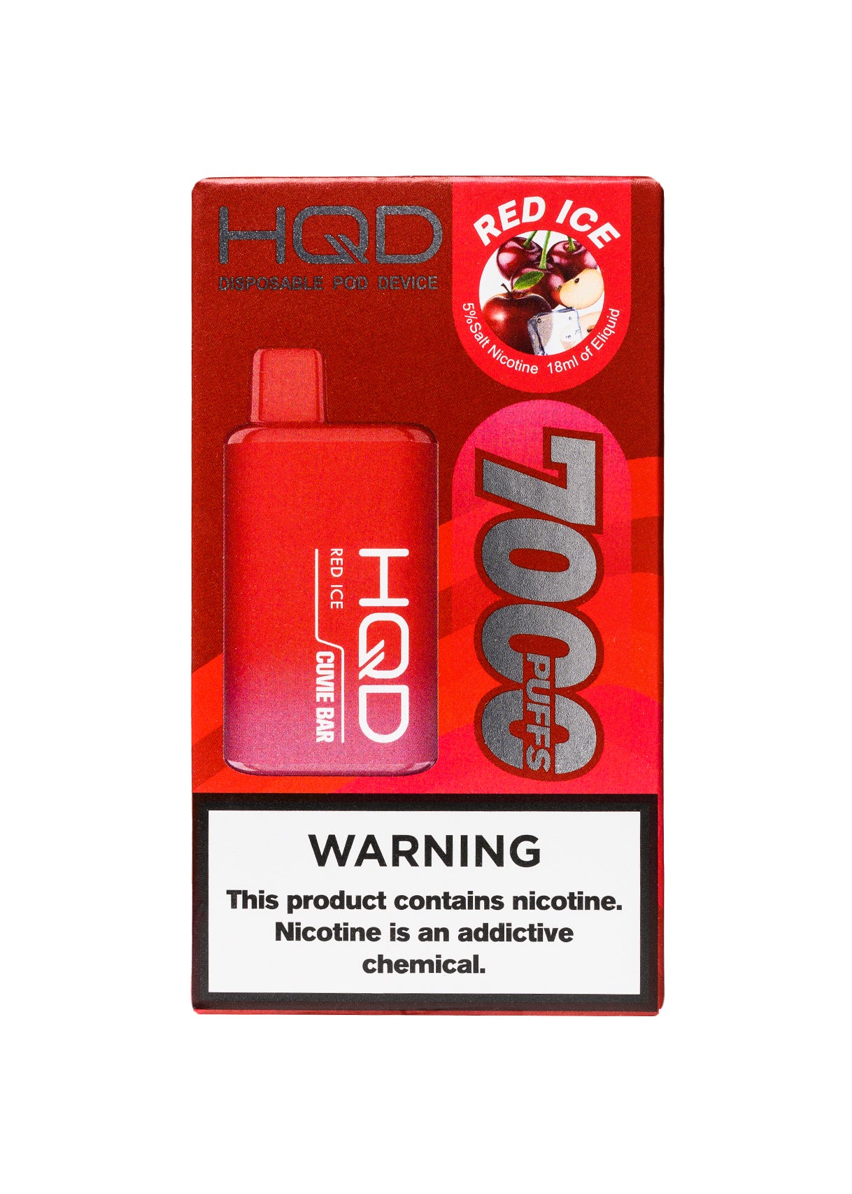 HQD Cuvie Bar 7000 Red Ice | GetPop HQD Cuvie Bar 7000 Red Ice | GetPop