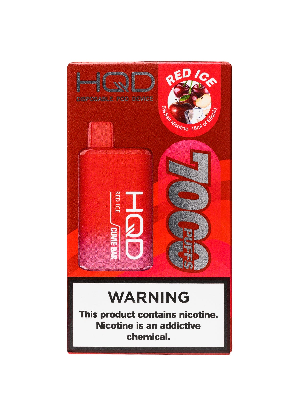 HQD Cuvie Bar 7000 Red Ice