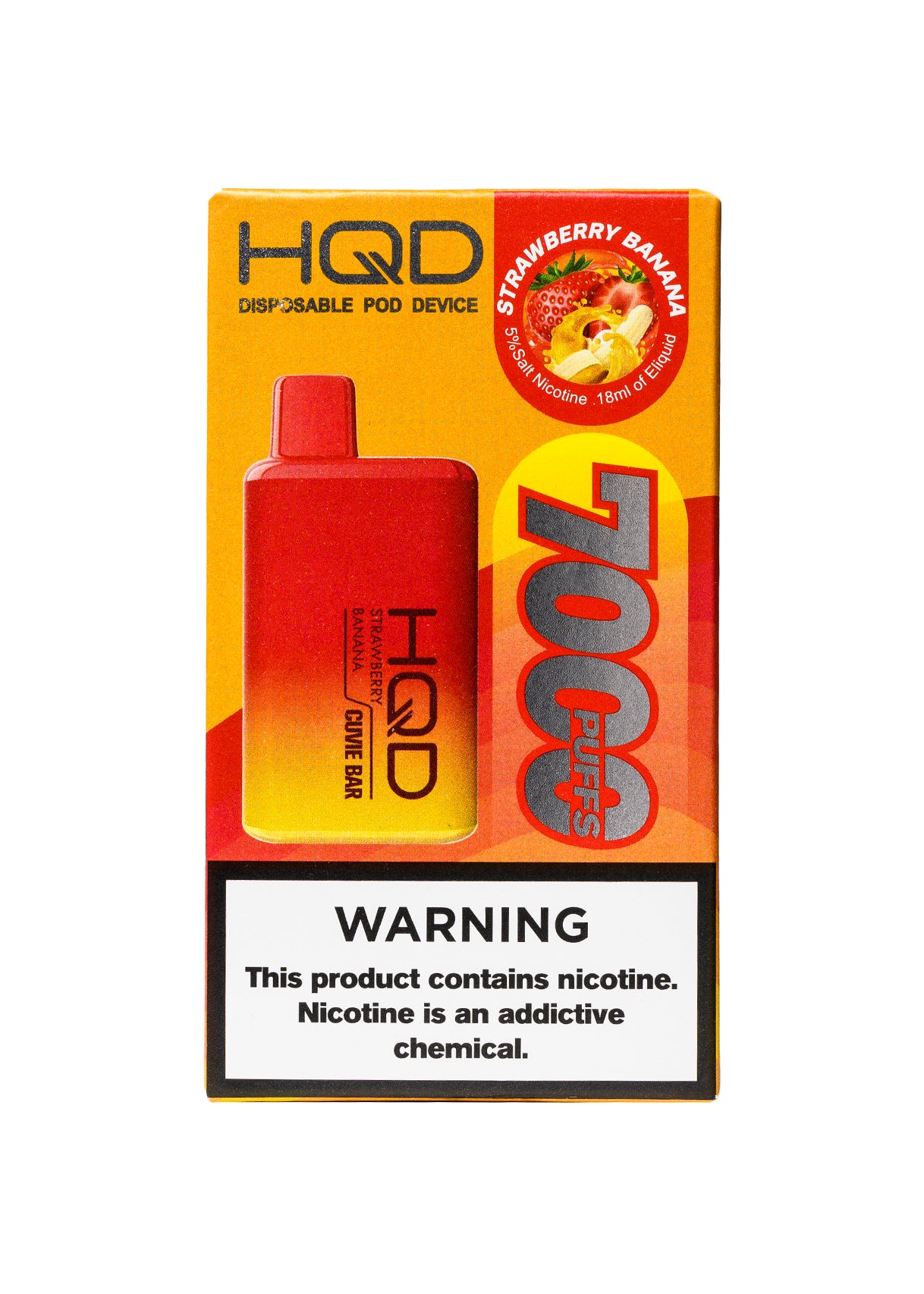 HQD Cuvie Bar 7000 Strawberry Banana | GetPop HQD Cuvie Bar 7000 Strawberry Banana | GetPop