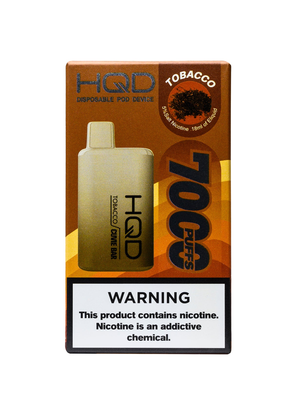 HQD Cuvie Bar 7000 Tobacco