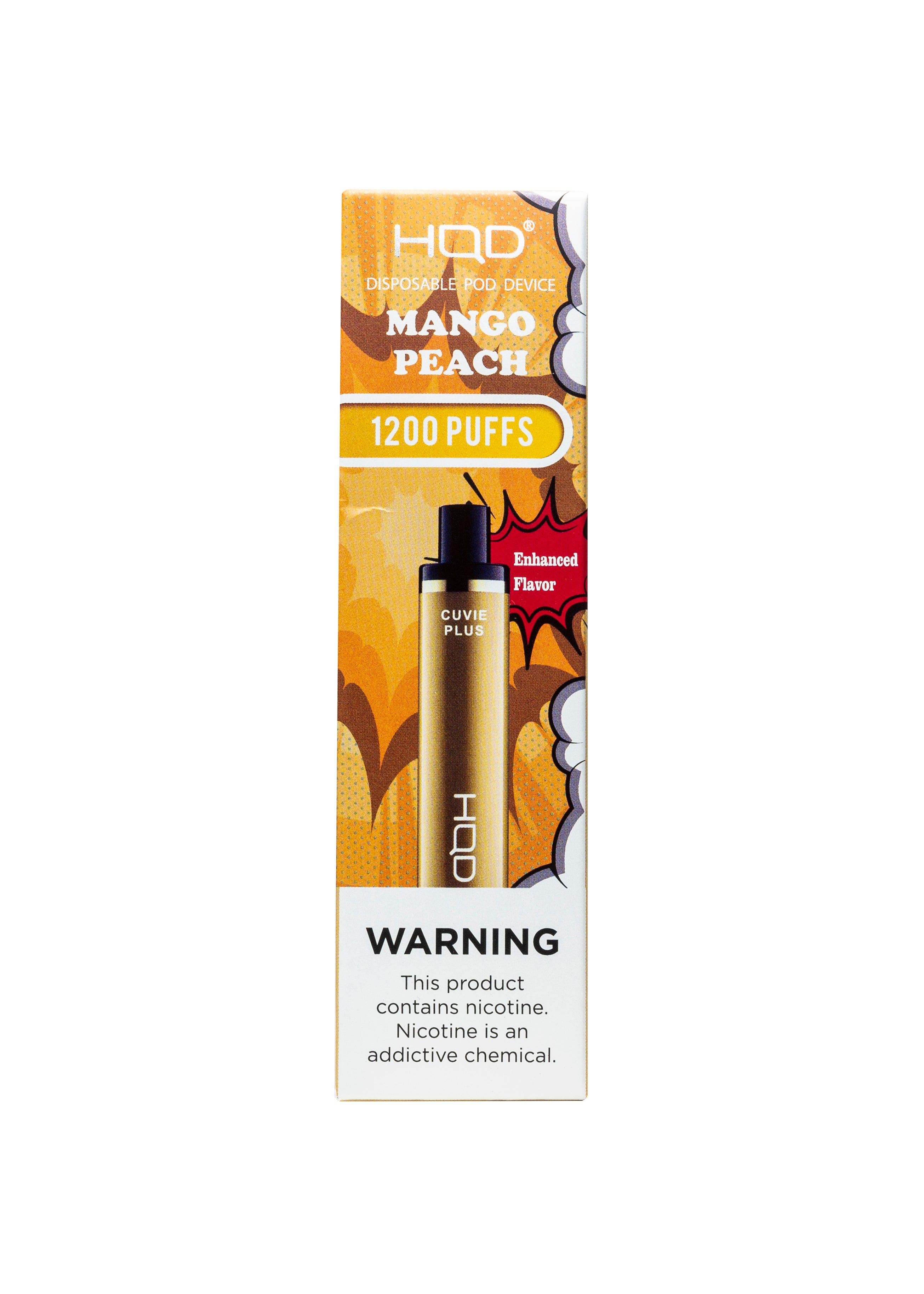 elf bar vape uk HQD CUVIE PLUS MEXICAN MANGO 1200 PUFFS BOX 6CT - Buy Online main image 0