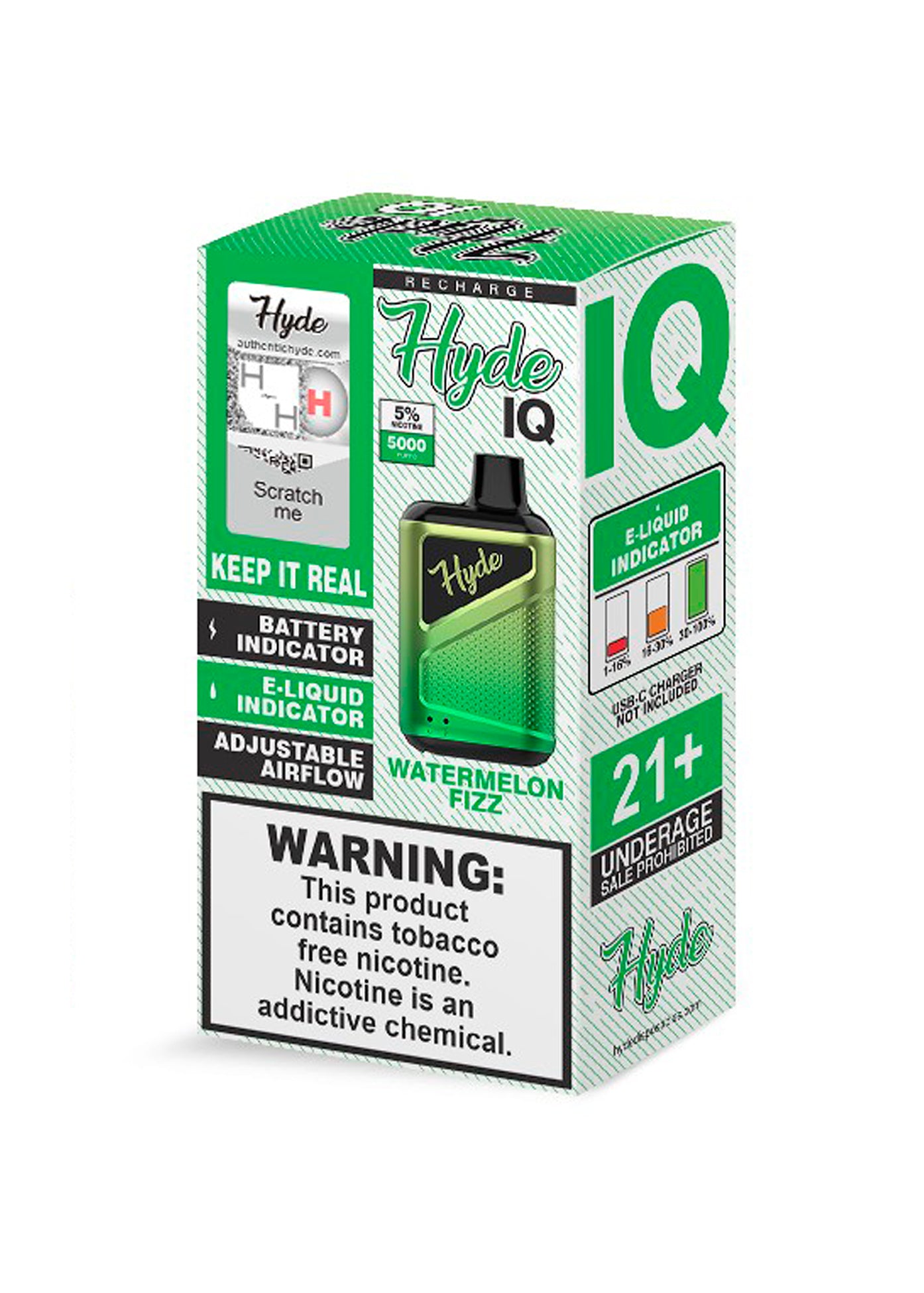 Hyde IQ Recharge Watermelon Fizz | GetPop