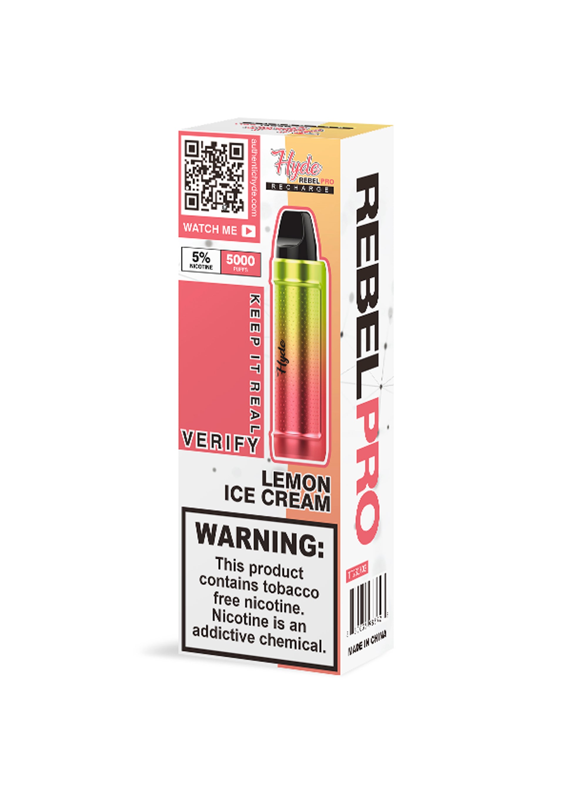 Hyde Rebel Pro 5000 Lemon Ice Cream | GetPop Hyde Rebel Pro 5000 Lemon Ice Cream | GetPop