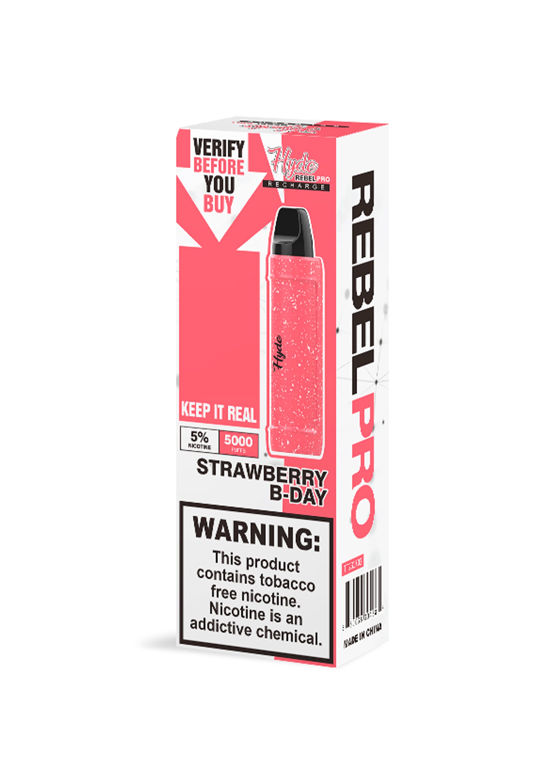 Hyde Rebel Pro 5000 Strawberry B-Day | GetPop Hyde Rebel Pro 5000 Strawberry B-Day | GetPop
