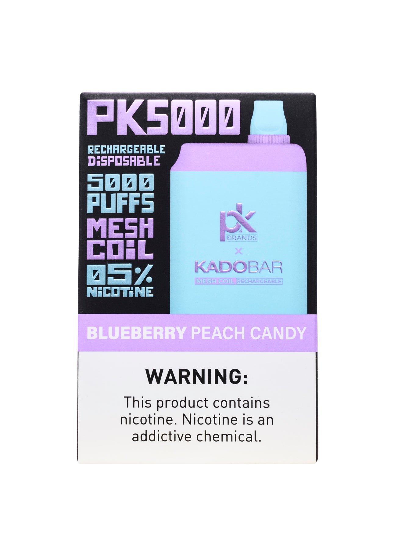 Kado Bar x Pod King PK5000 Blueberry Peach Candy