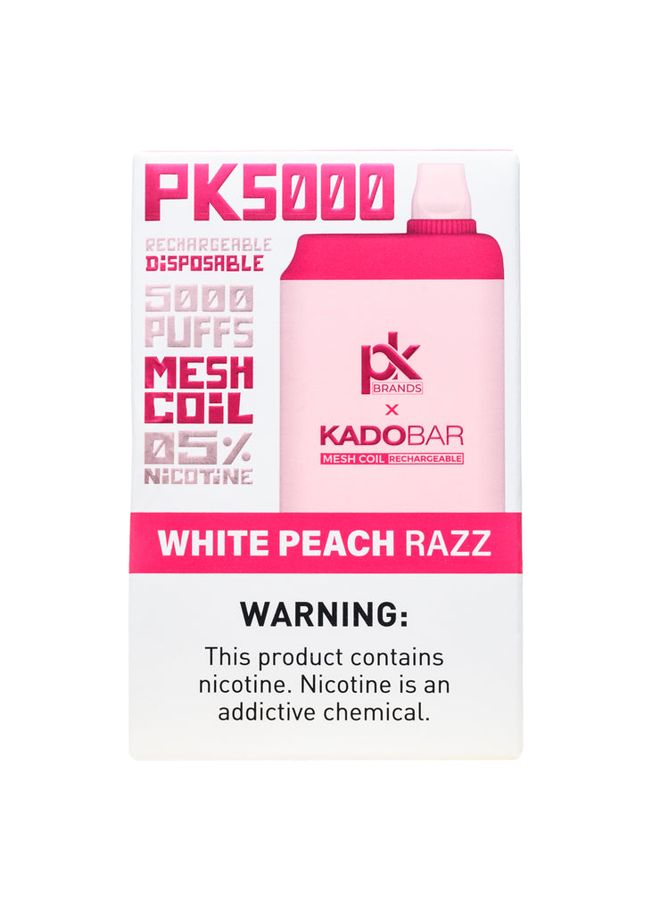 Kado Bar x Pod King PK5000 White Peach Razz