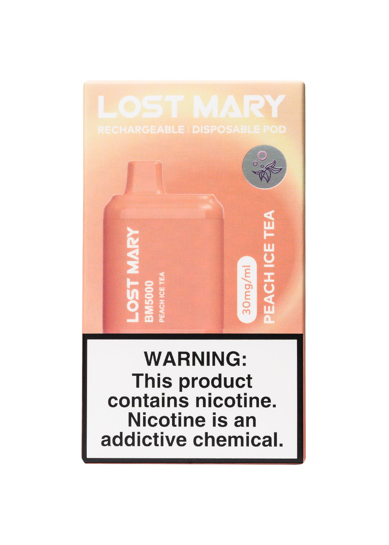 Ice Tea Lost Mary OS5000 Disposable (Cherry Peach Lemonade- 5000 Puffs Mary  Peach Ice