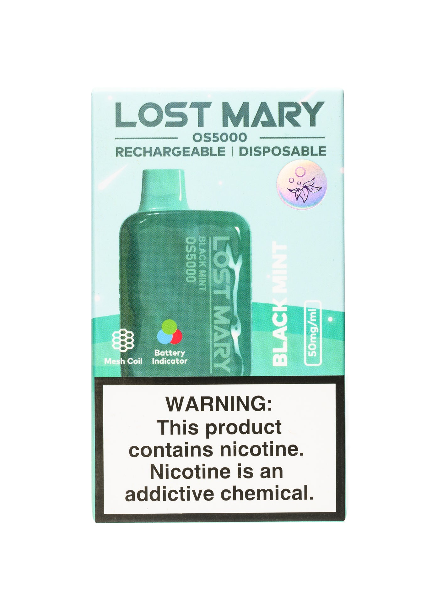 Lost Mary OS5000 Black Mint / Blackberry Mint | GetPop Lost Mary OS5000 Black Mint / Blackberry Mint | GetPop