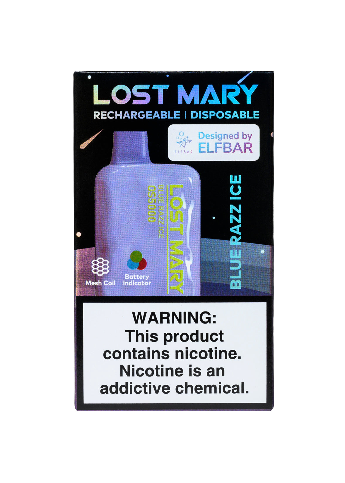 Lost Mary OS5000 Blue Razz Ice | GetPop Lost Mary OS5000 Blue Razz Ice | GetPop