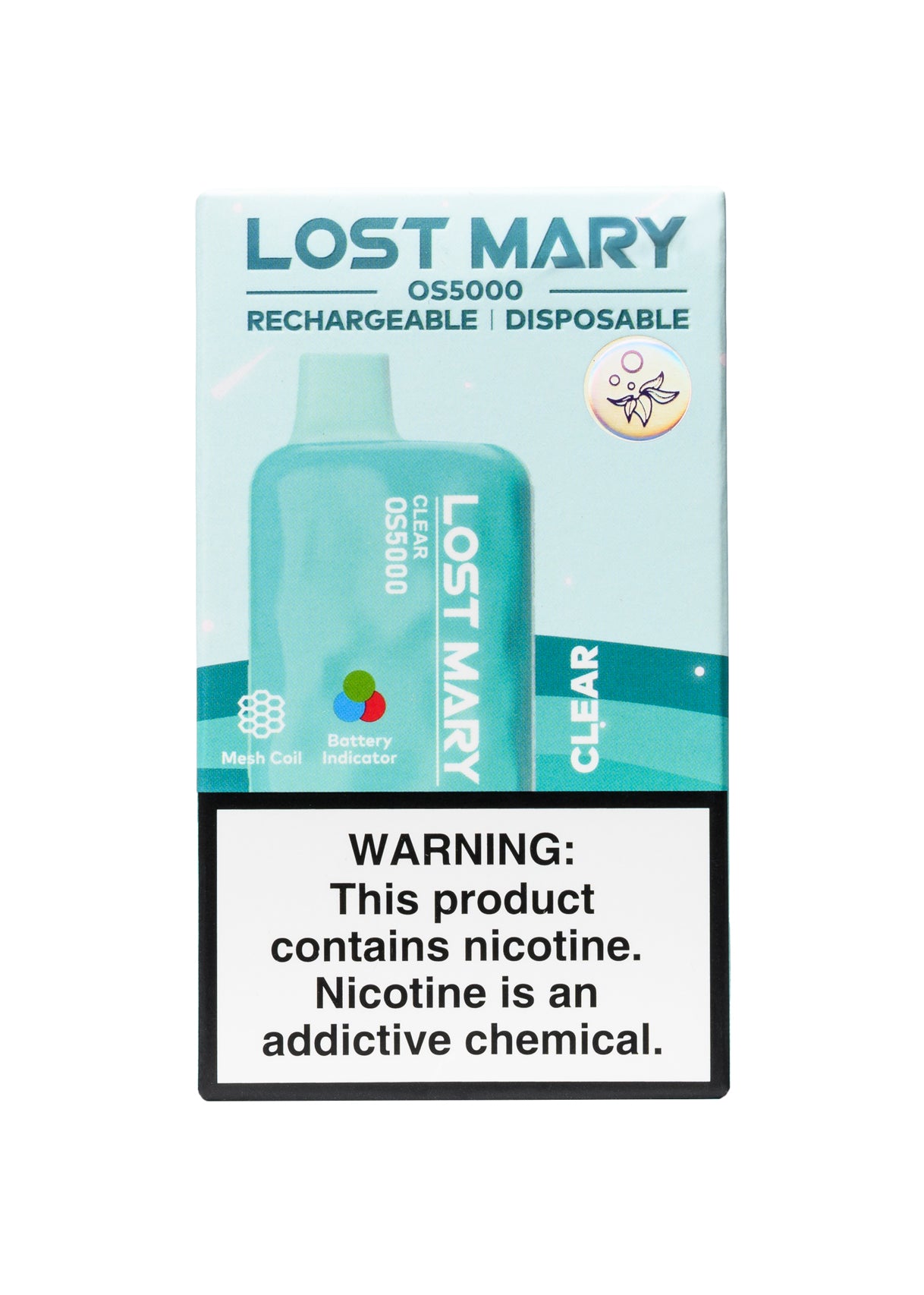 Lost Mary OS5000 4% Clear 4% | GetPop Lost Mary OS5000 4% Clear 4% | GetPop