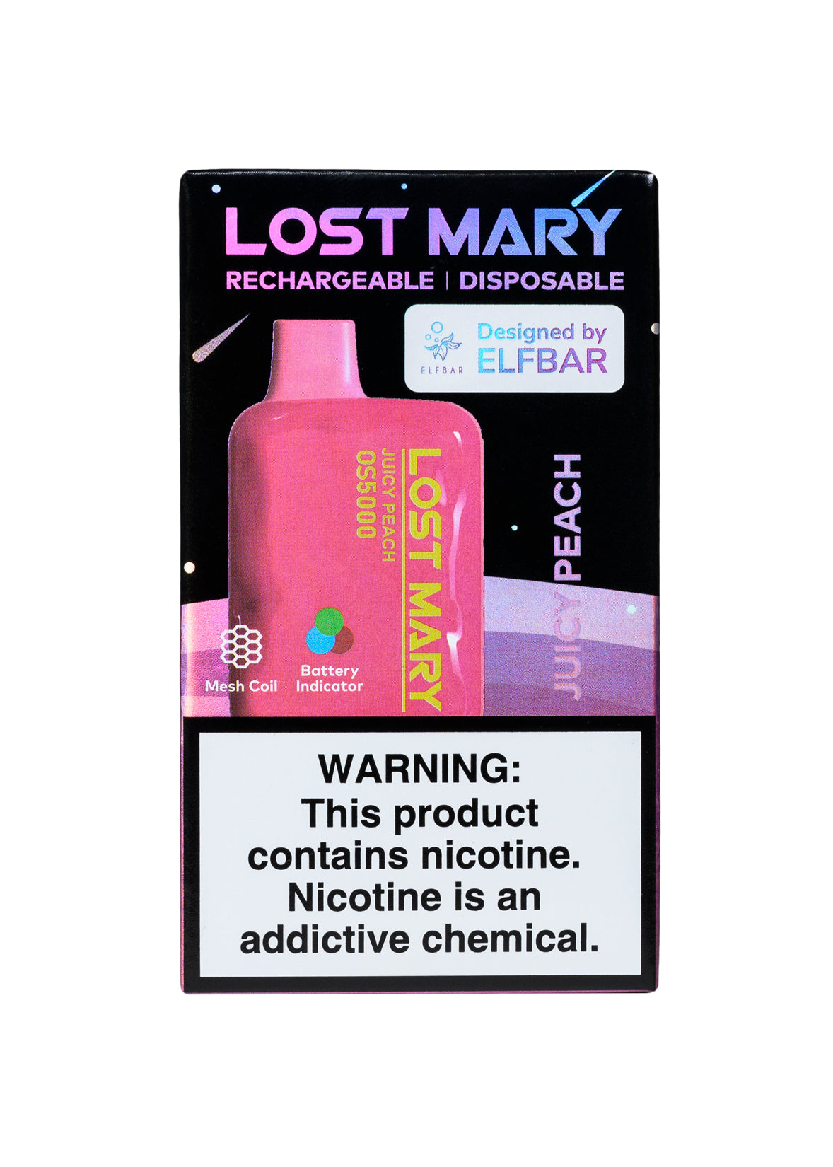 Lost Mary OS5000 Juicy Peach / Peach Ice | GetPop Lost Mary OS5000 Juicy Peach / Peach Ice | GetPop