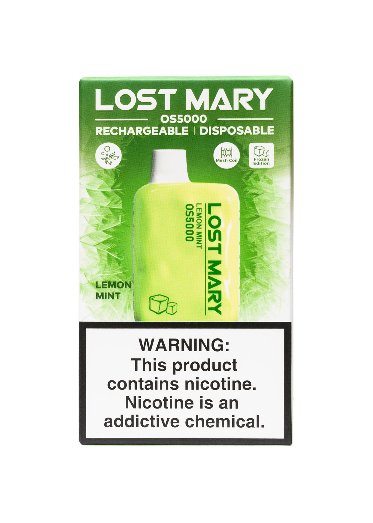 Lost Mary OS5000 Lemon Mint 5% | GetPop Lost Mary OS5000 Lemon Mint 5% | GetPop