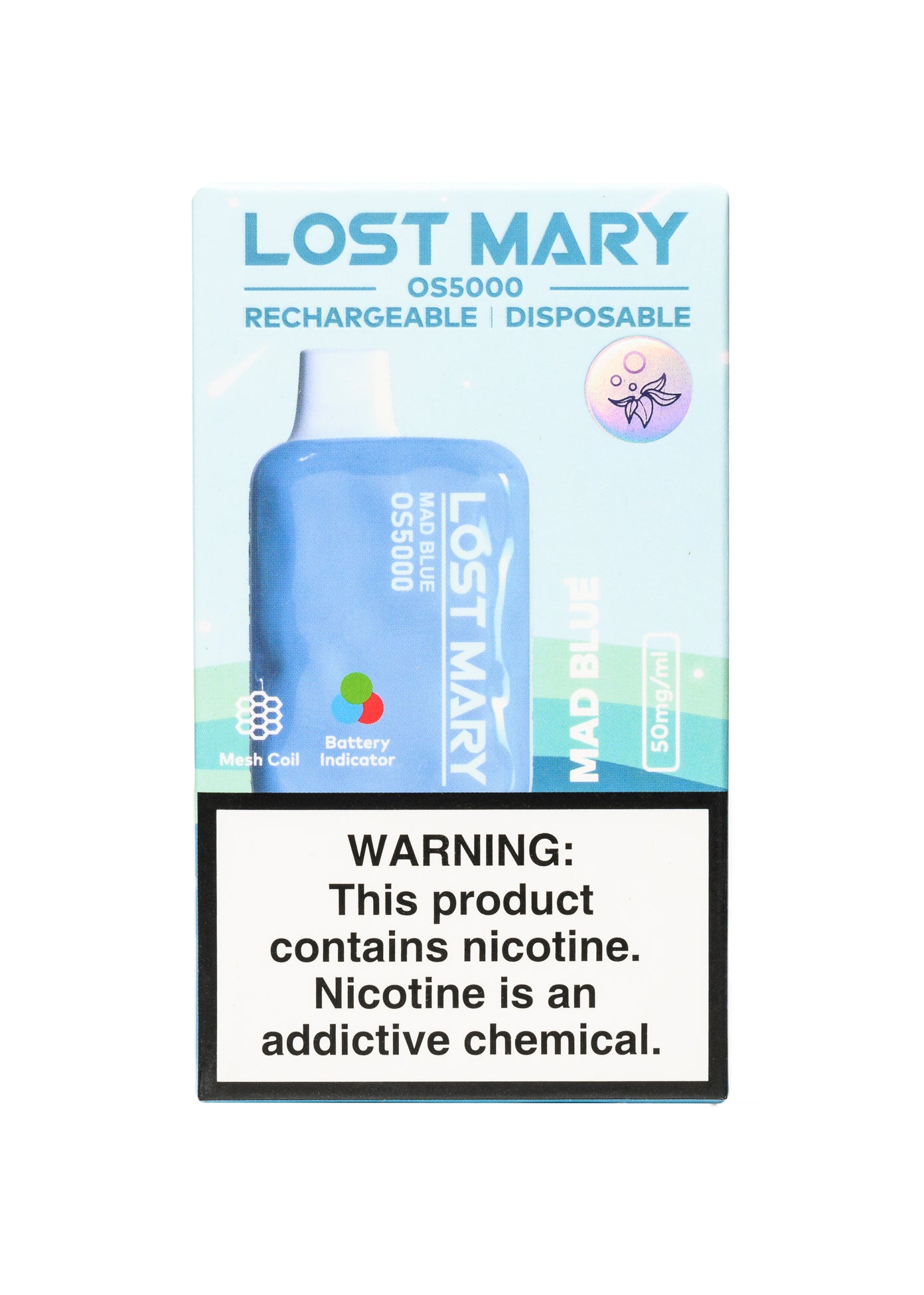 Lost Mary OS5000 Mad Blue (Mixed Berries) | GetPop Lost Mary OS5000 Mad Blue (Mixed Berries) | GetPop
