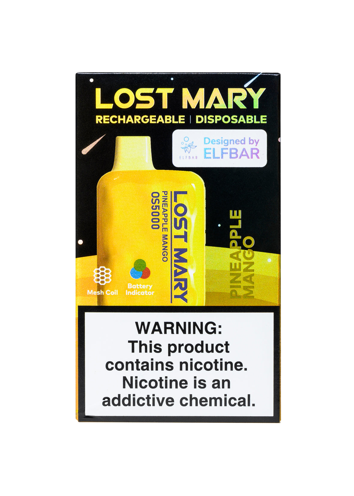 Lost Mary OS5000 Pineapple Mango | GetPop Lost Mary OS5000 Pineapple Mango | GetPop