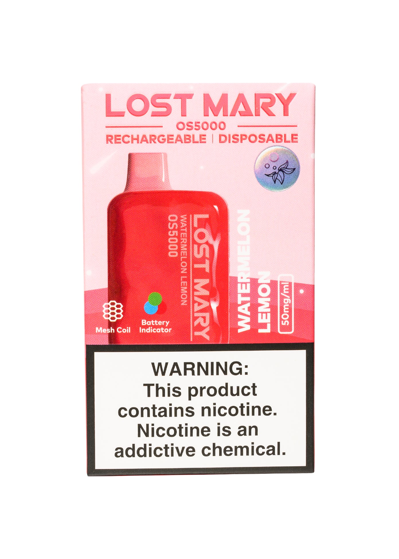 Lost Mary OS5000 Watermelon Lemon | GetPop Lost Mary OS5000 Watermelon Lemon | GetPop