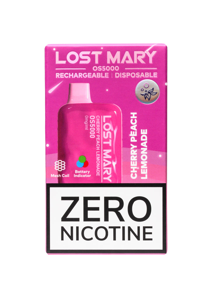 Lost Mary OS5000 ZERO Cherry Peach Lemonade 0%