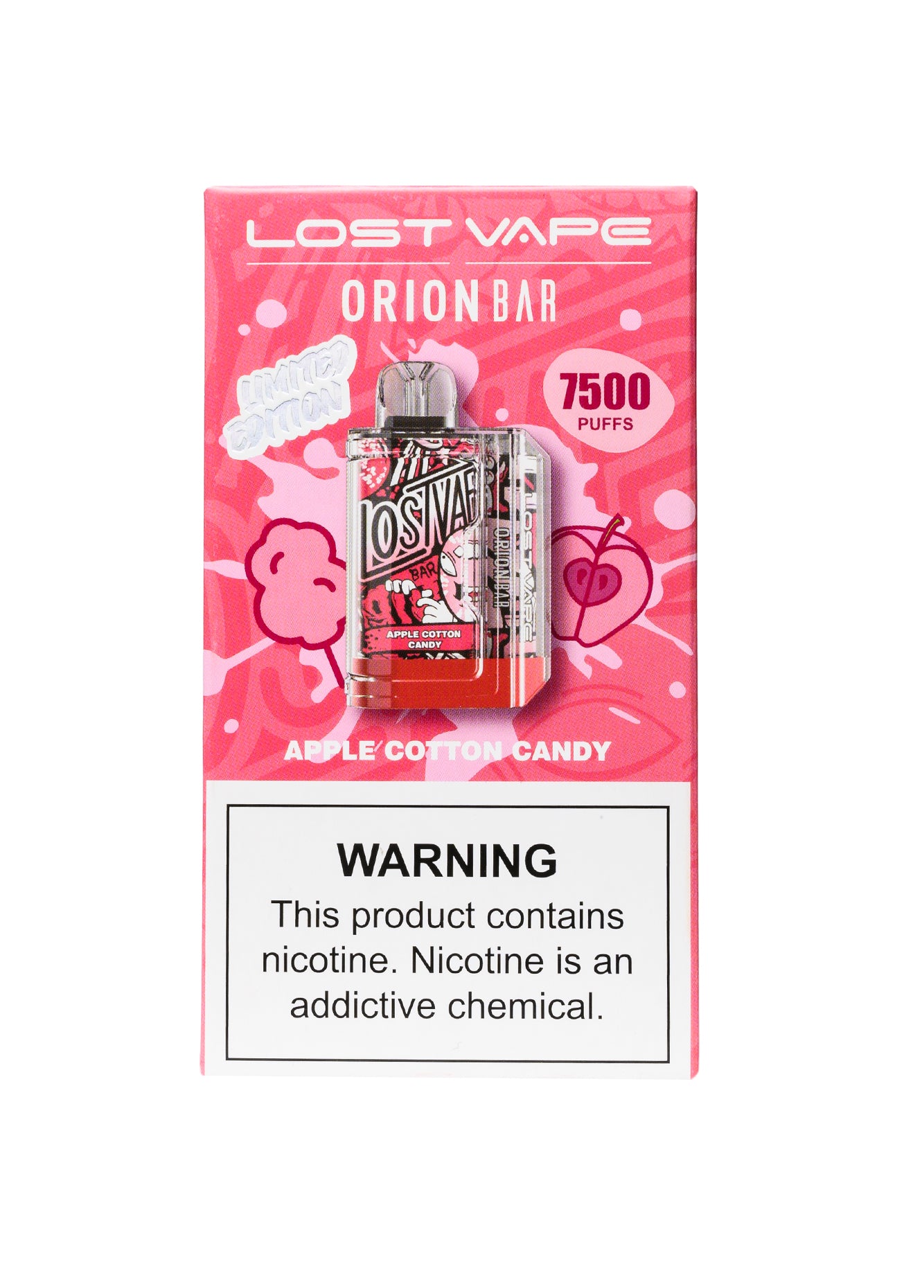 Lost Vape Orion Bar 7500 Apple Cotton Candy