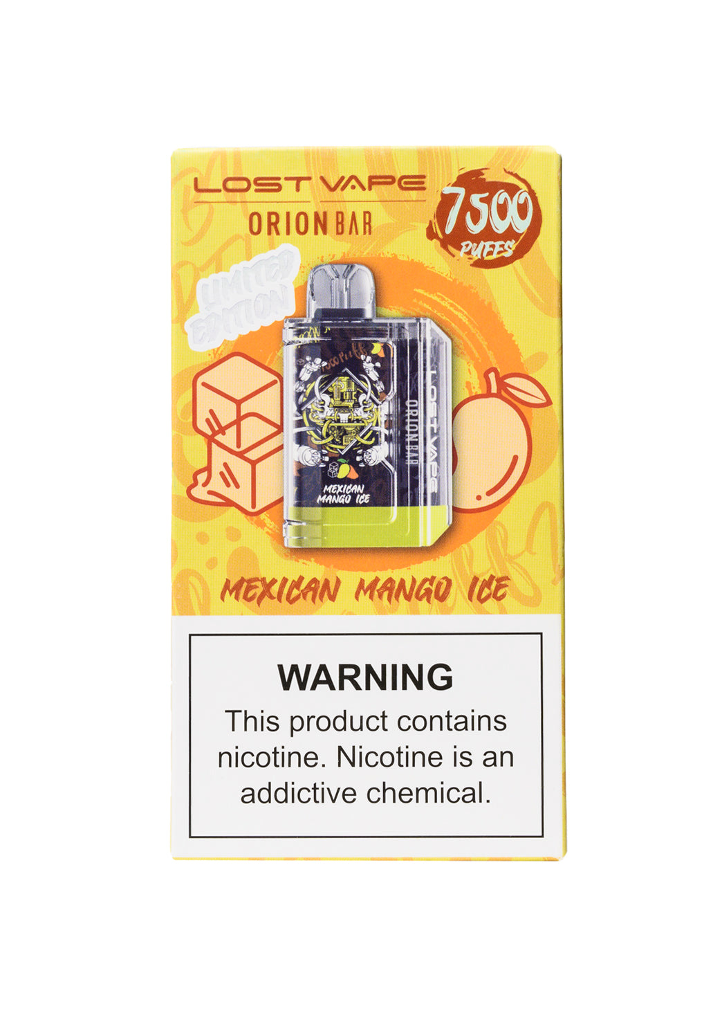 Lost Vape Orion Bar 7500 Mexican Mango Ice | GetPop Lost Vape Orion Bar 7500 Mexican Mango Ice | GetPop