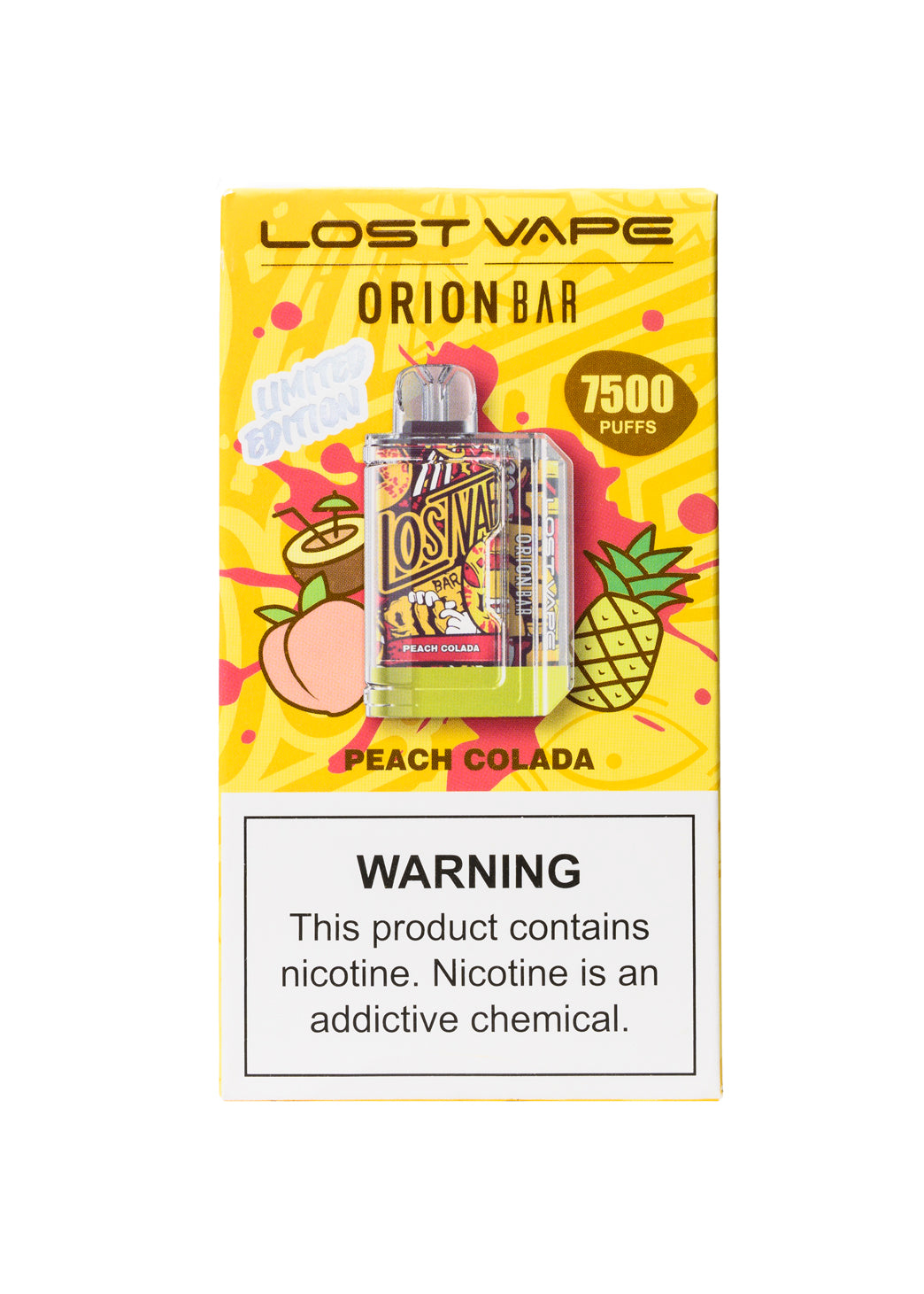 Lost Vape Orion Bar 7500 Peach Colada | GetPop Lost Vape Orion Bar 7500 Peach Colada | GetPop