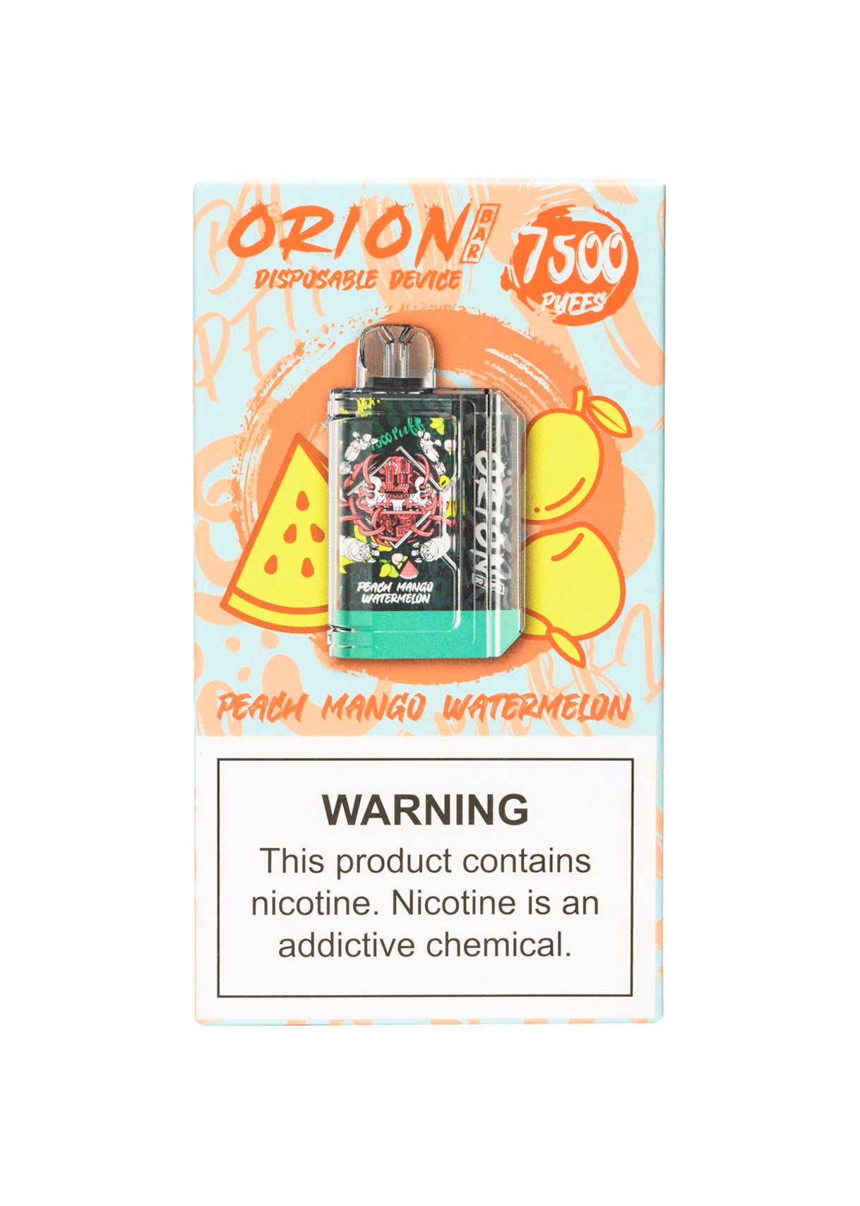 Lost Vape Orion Bar 7500 Peach Mango Watermelon | GetPop Lost Vape Orion Bar 7500 Peach Mango Watermelon | GetPop
